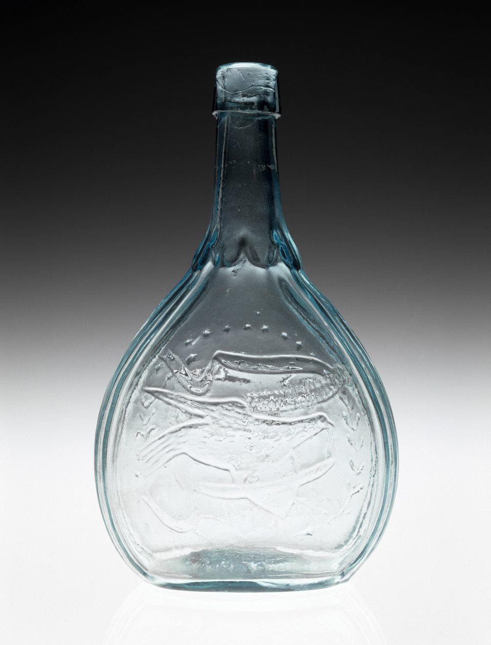 Figürlü Şişe, c. 1866-1874 (kurşunsuz cam) by A. R. (attr.to) Samuels