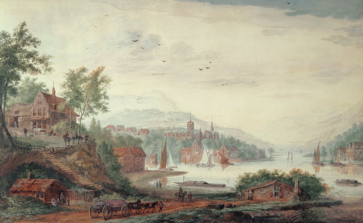 Ren Nehri manzarası by A. Rademaker