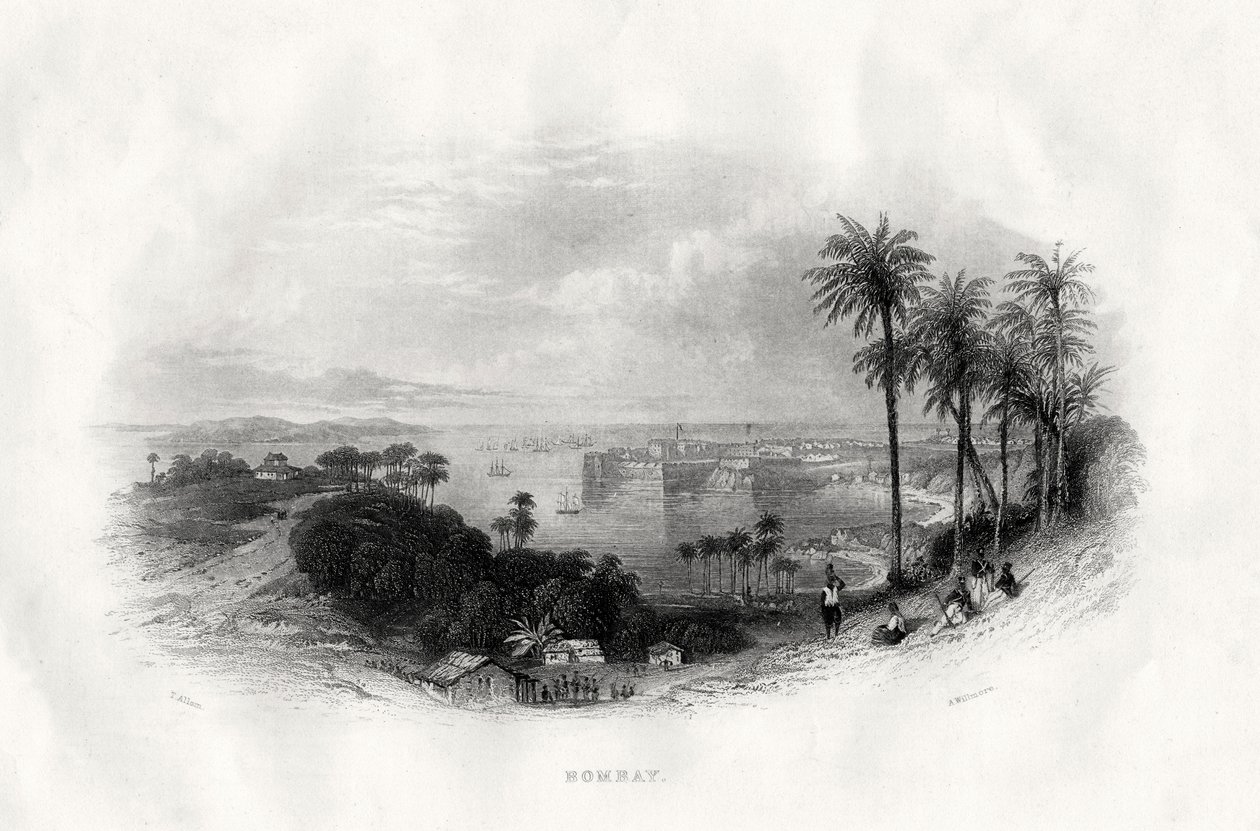 Bombay, Hindistan, 1860 by A. Willmore