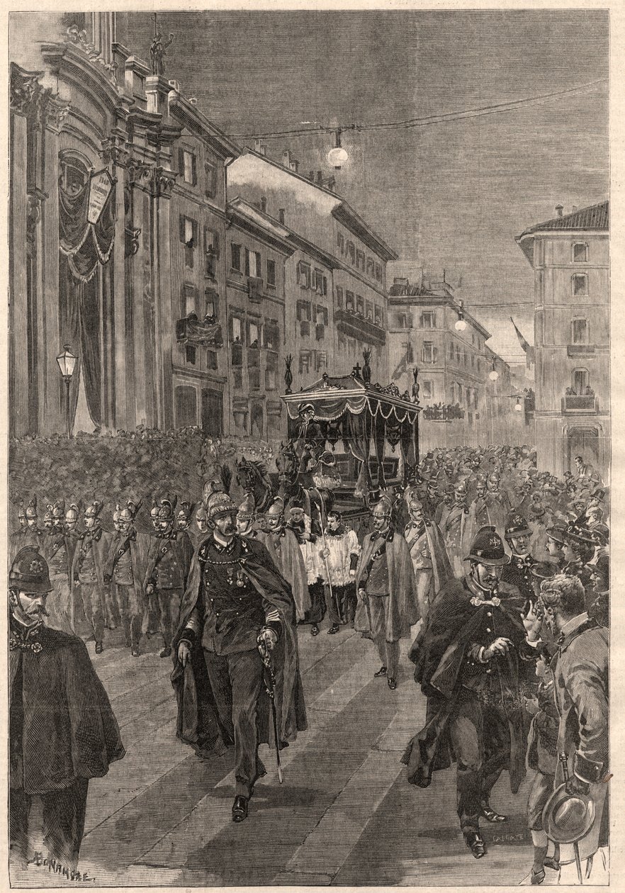 Verdi, Giuseppe: cenaze alayı, Milano, 26 Şubat 1901. by A. after Bonamore