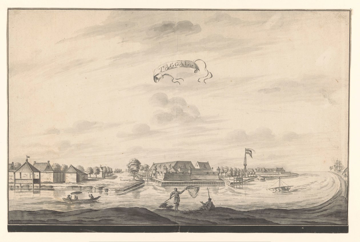 Tegal Taggal'ın görünümü (nesne üzerindeki başlık) by A. de Nelly (possibly)