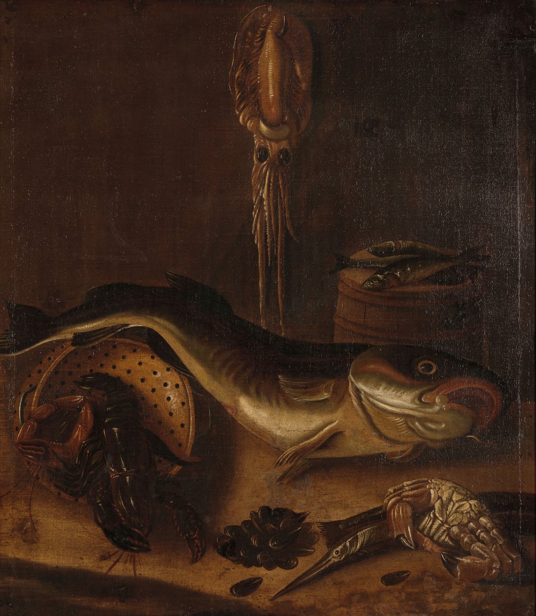 Balıklı Natürmort by A. van Doeff