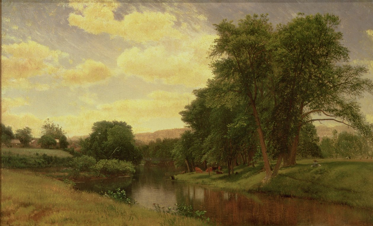 New England Manzarası by Aaron Draper Shattuck