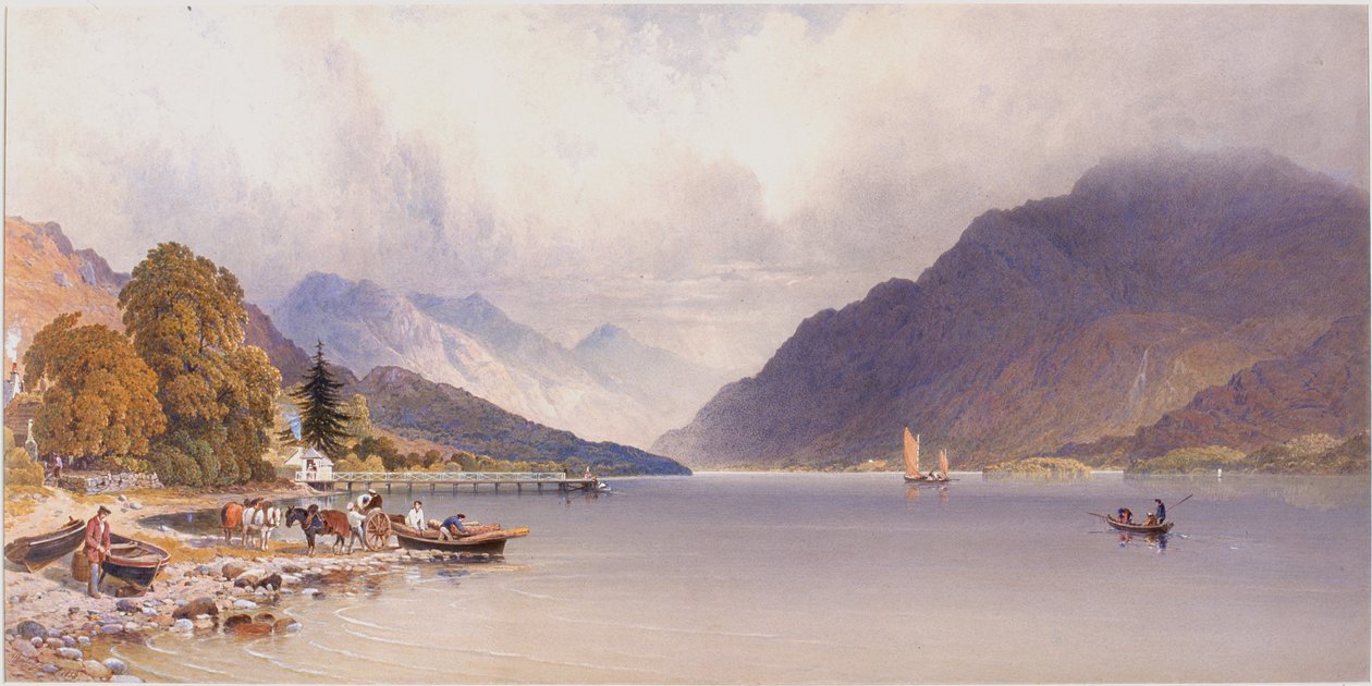 The Pier at Luss, Loch Lomond (gövde rengi) by Aaron Edwin Penley