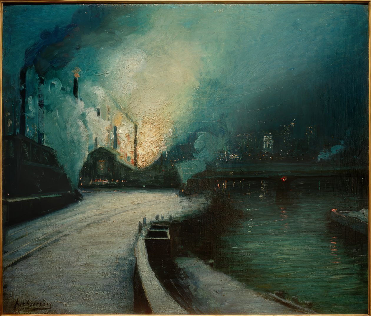 Industrieszene, Pittsburgh by Aaron Henry Gorson