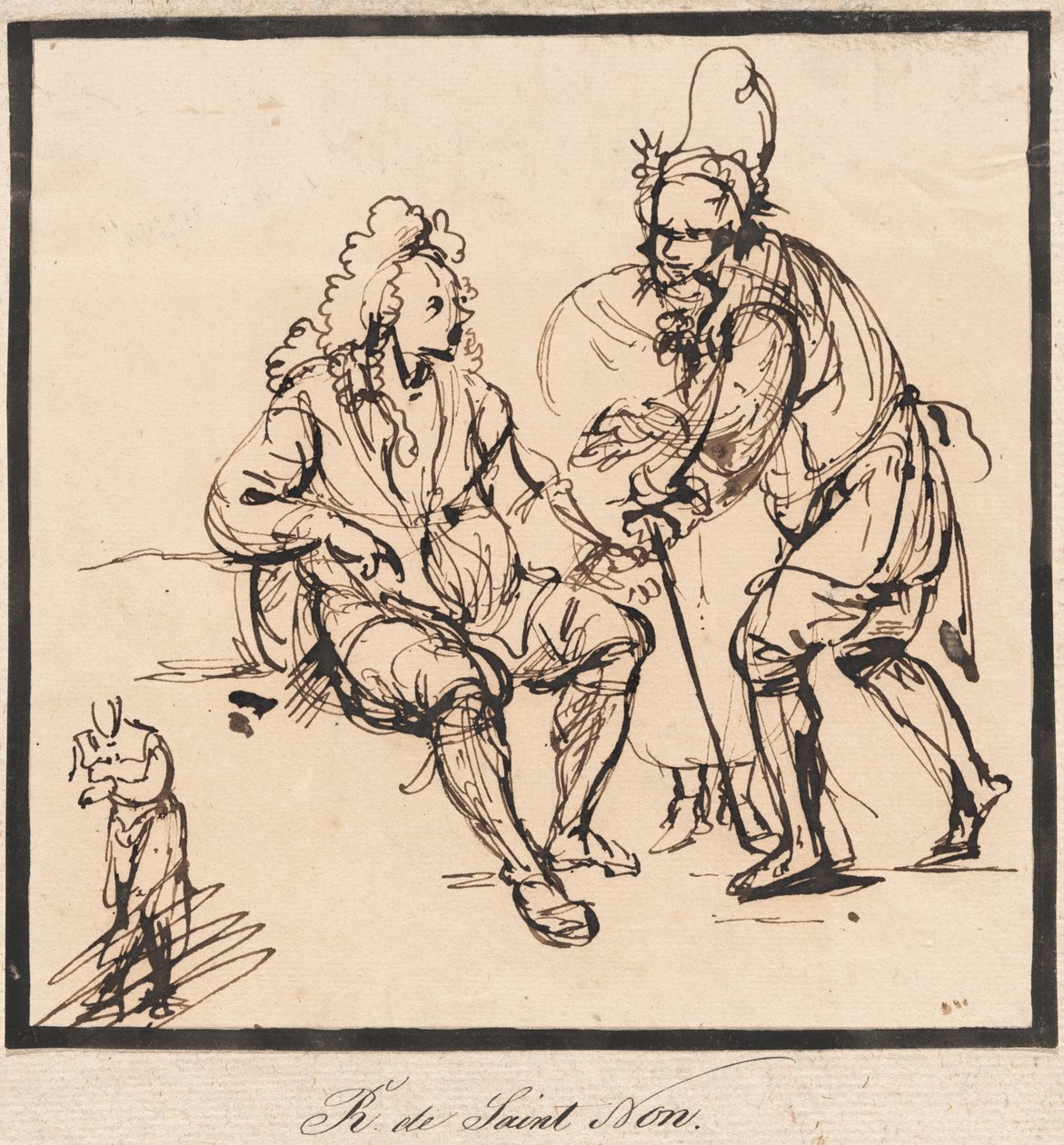 Bir Bahçıvan ve Bir Beyefendi by Abbé de Saint Non Jean Claude Richard