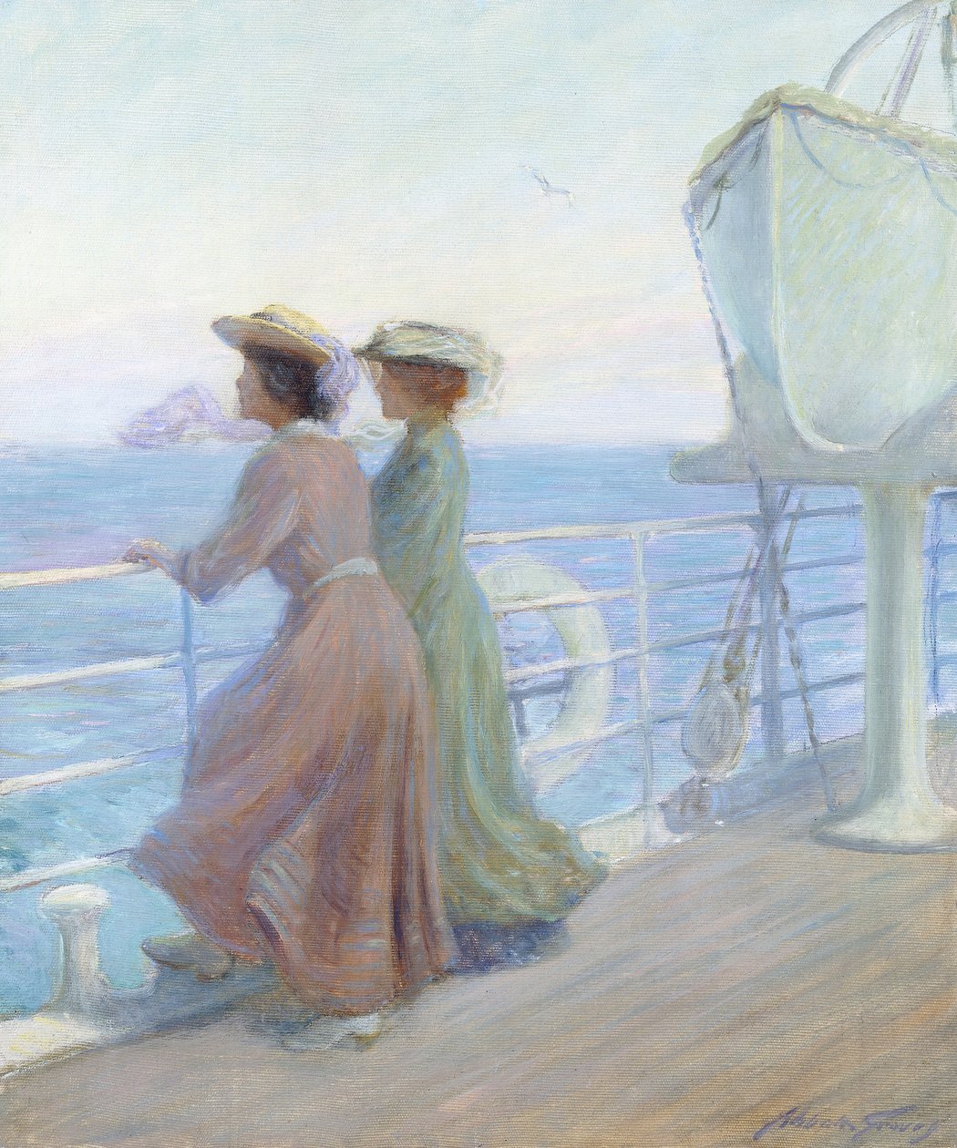 Nearing Home, 1905 dolayları (tuval üzerine yağlı boya) by Abbott Fuller Graves