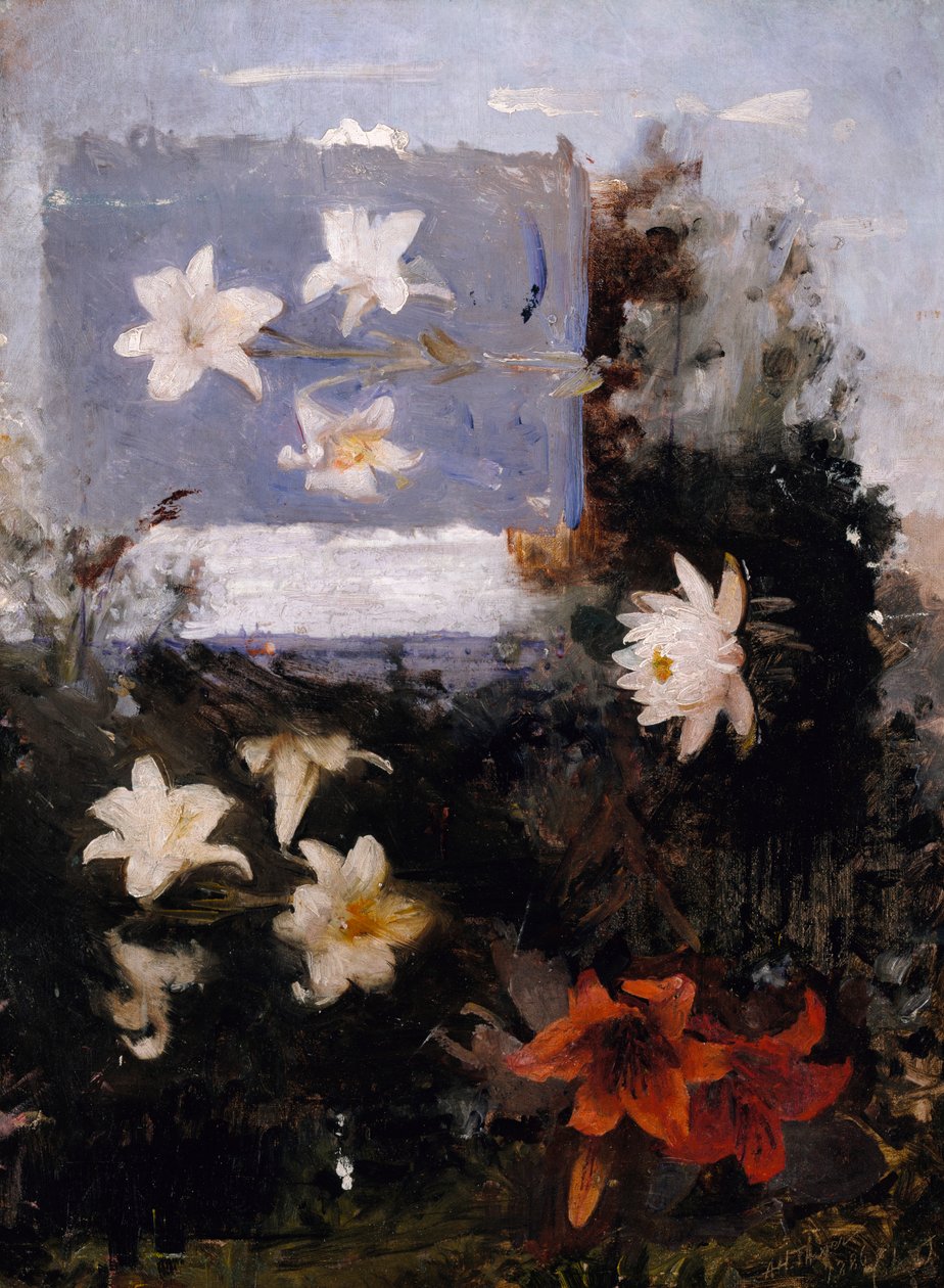 Çiçek Çalışmaları, ca. 1886. by Abbott Handerson Thayer