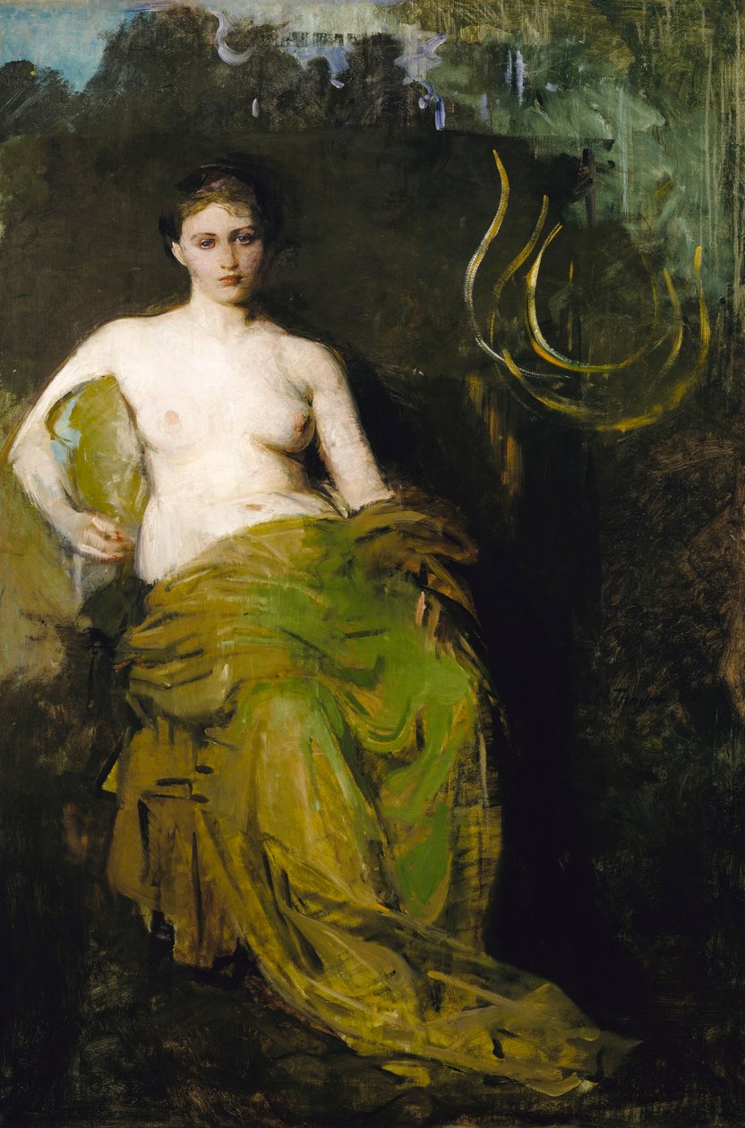 Yarım Dökümlü Figür by Abbott Handerson Thayer