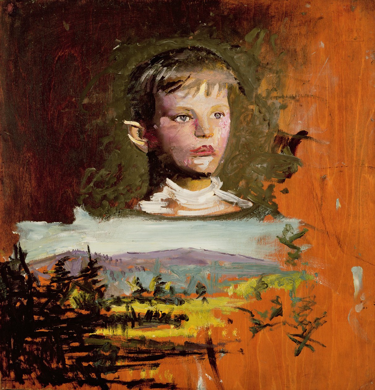 Bir Çocuğun Başı, 1919 by Abbott Handerson Thayer