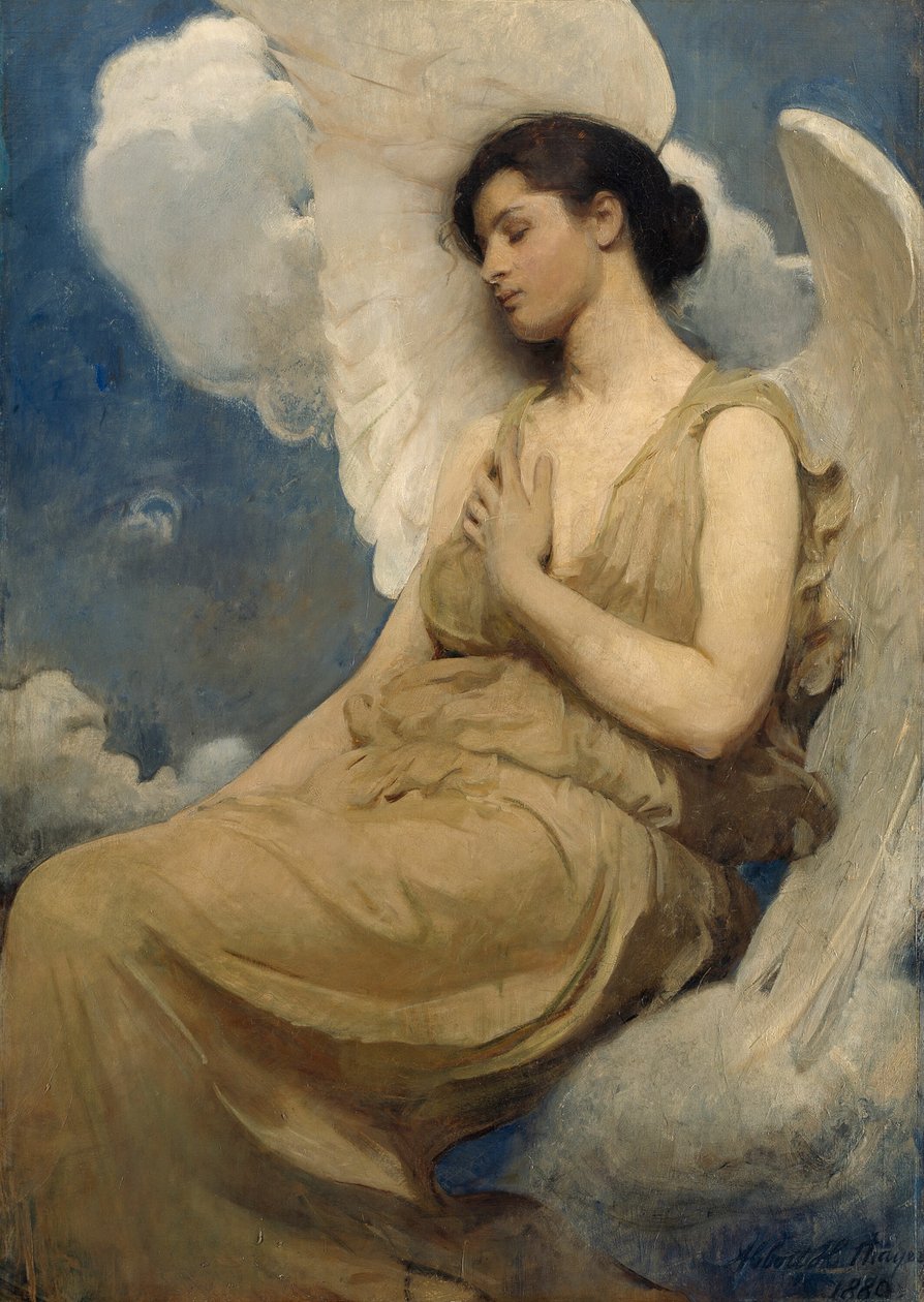 kanatlı figür by Abbott Handerson Thayer
