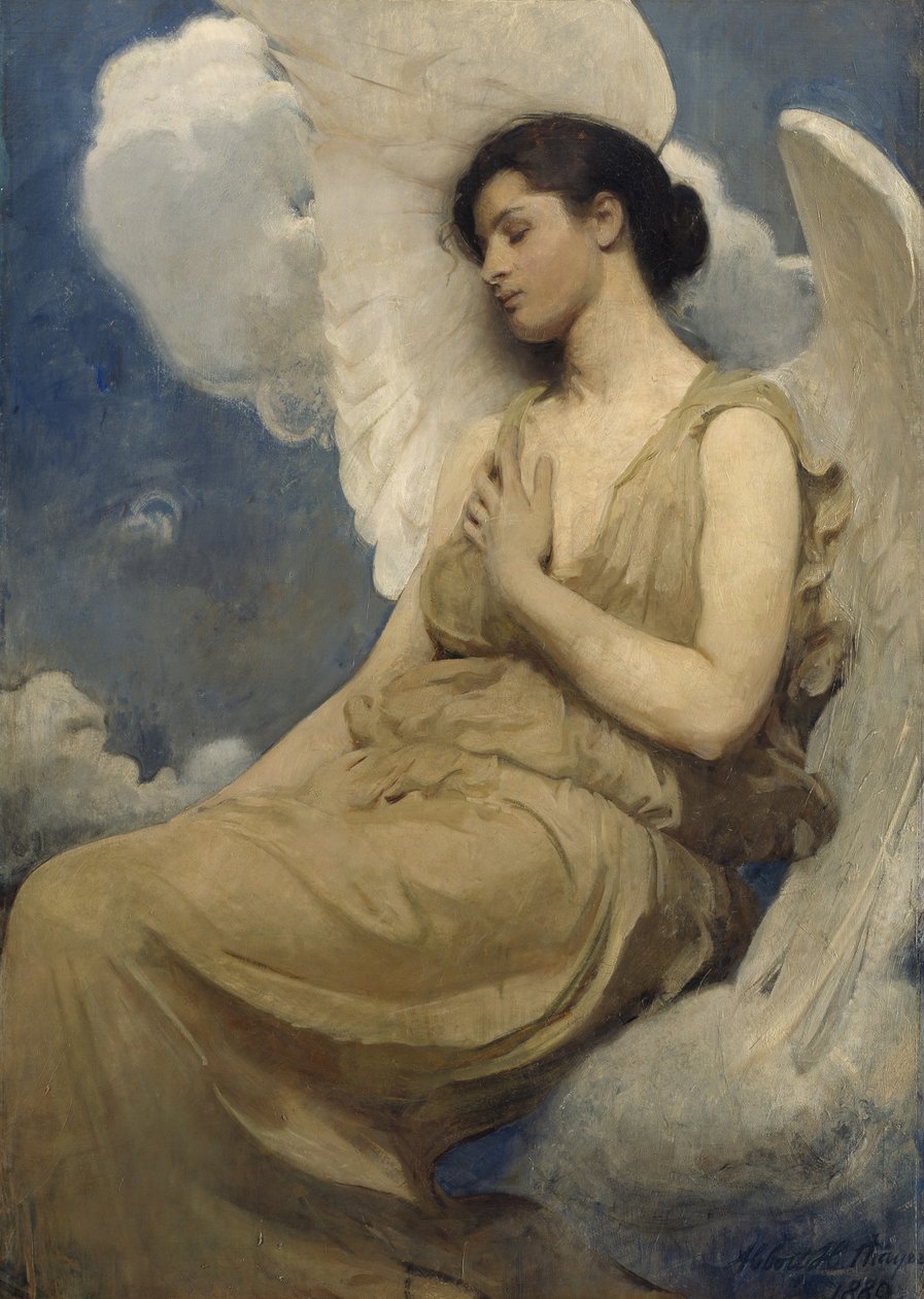 Kanatlı Figür, 1889 by Abbott Handerson Thayer