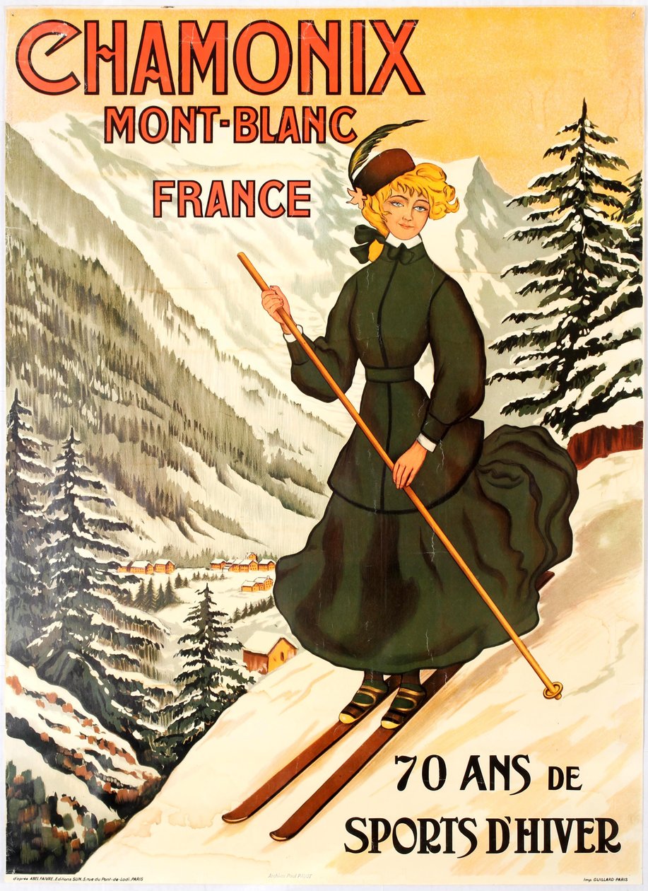 Chamonix Mont Blanc Kış Sporlarının 70 Yılı. by Abel Faivre