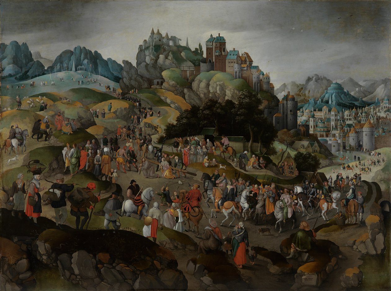 İsa Haçı Taşıyor by Abel Grimmer or Grimer