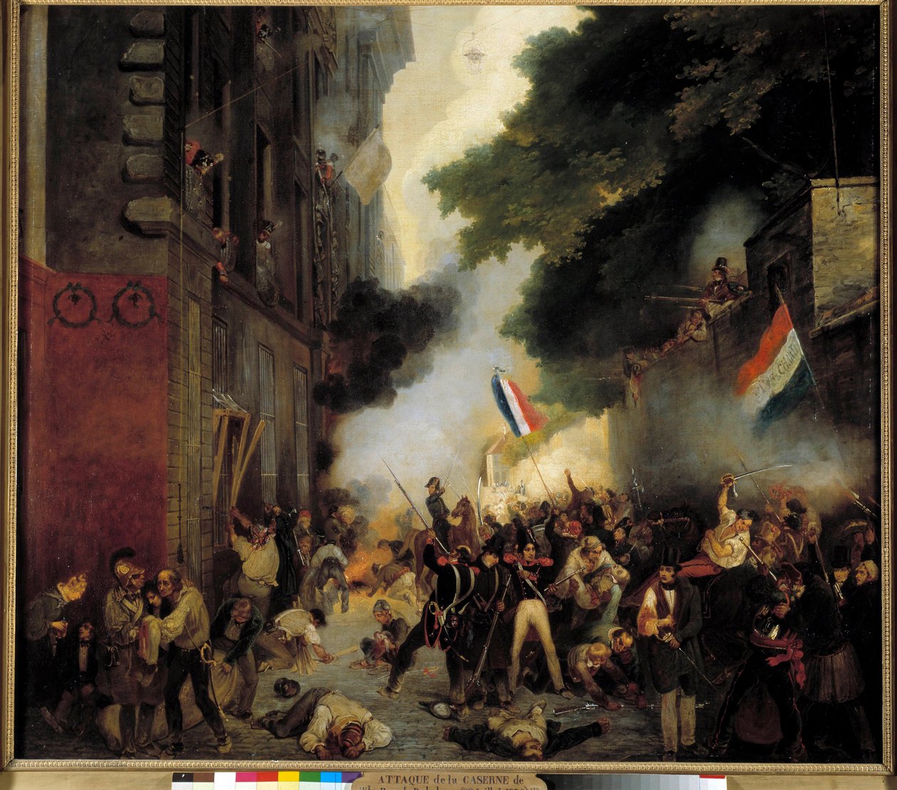 1830 Devrimi Bölümü, Temmuz Günü: 29 Temmuz'da Babylon Caddesi'ndeki kışlaya saldırı by Abel Lordon