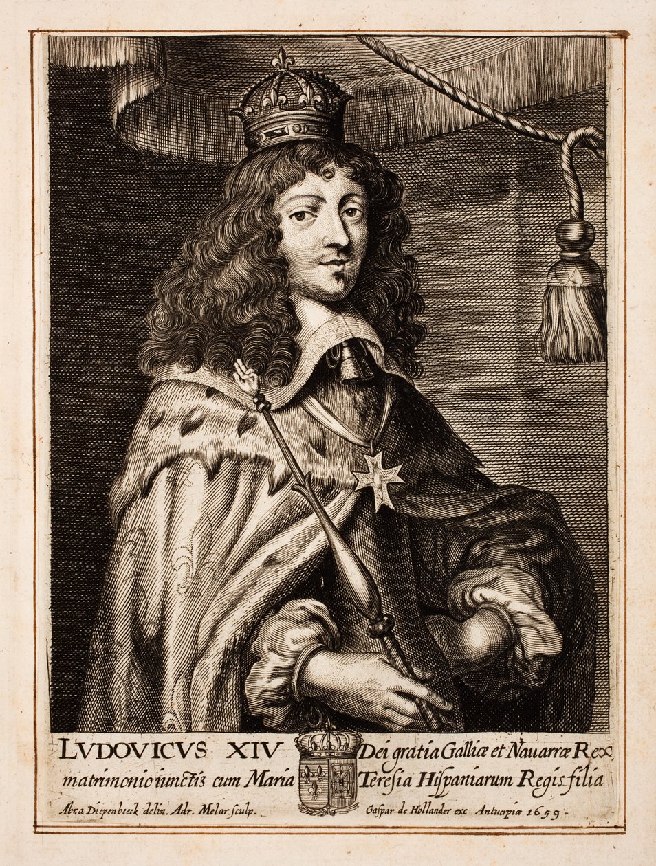 Fransa Kralı XIV.Louis by Abraham van Diepenbeeck