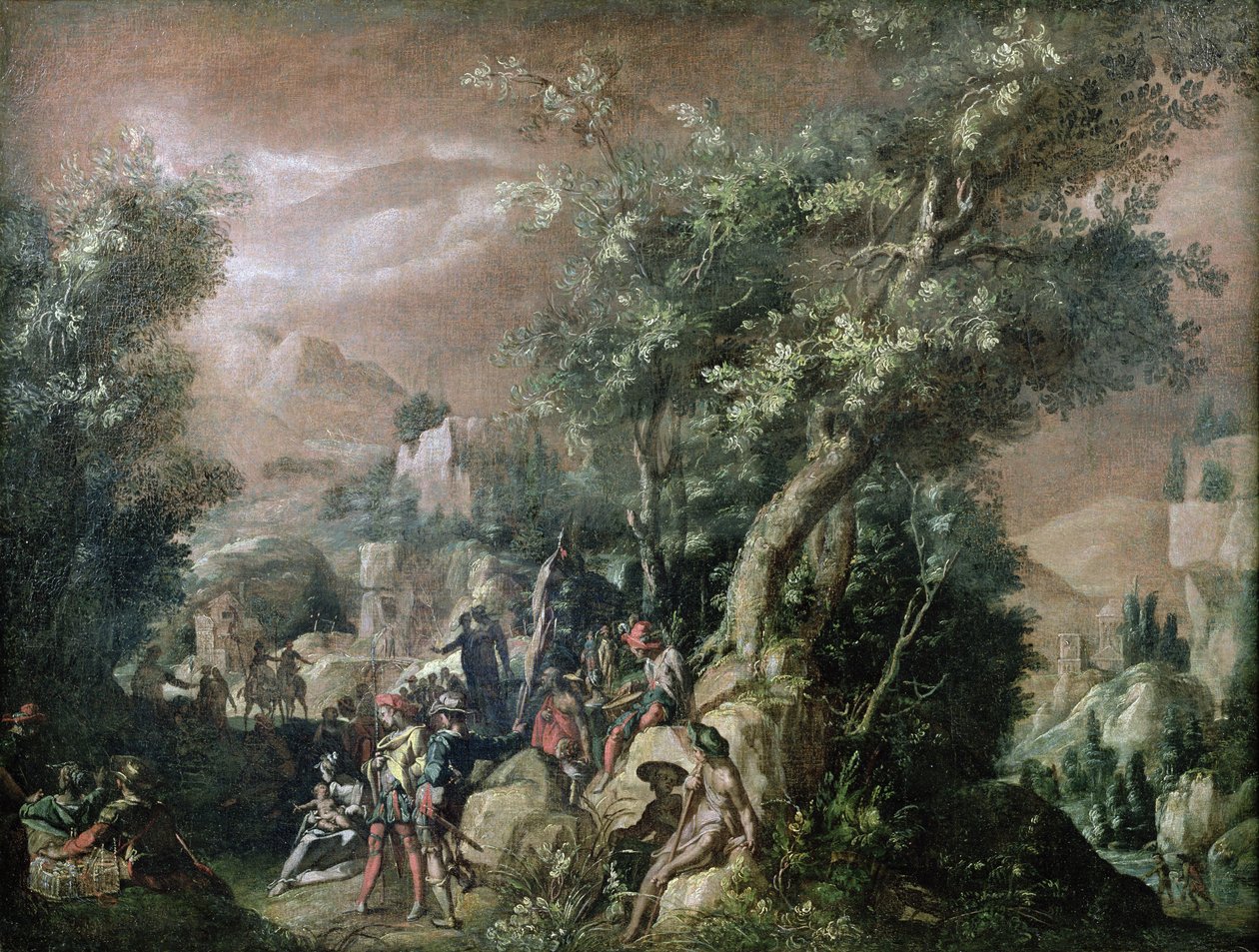 Vaftizci Yahya Vaaz Etmek by Abraham Bloemaert