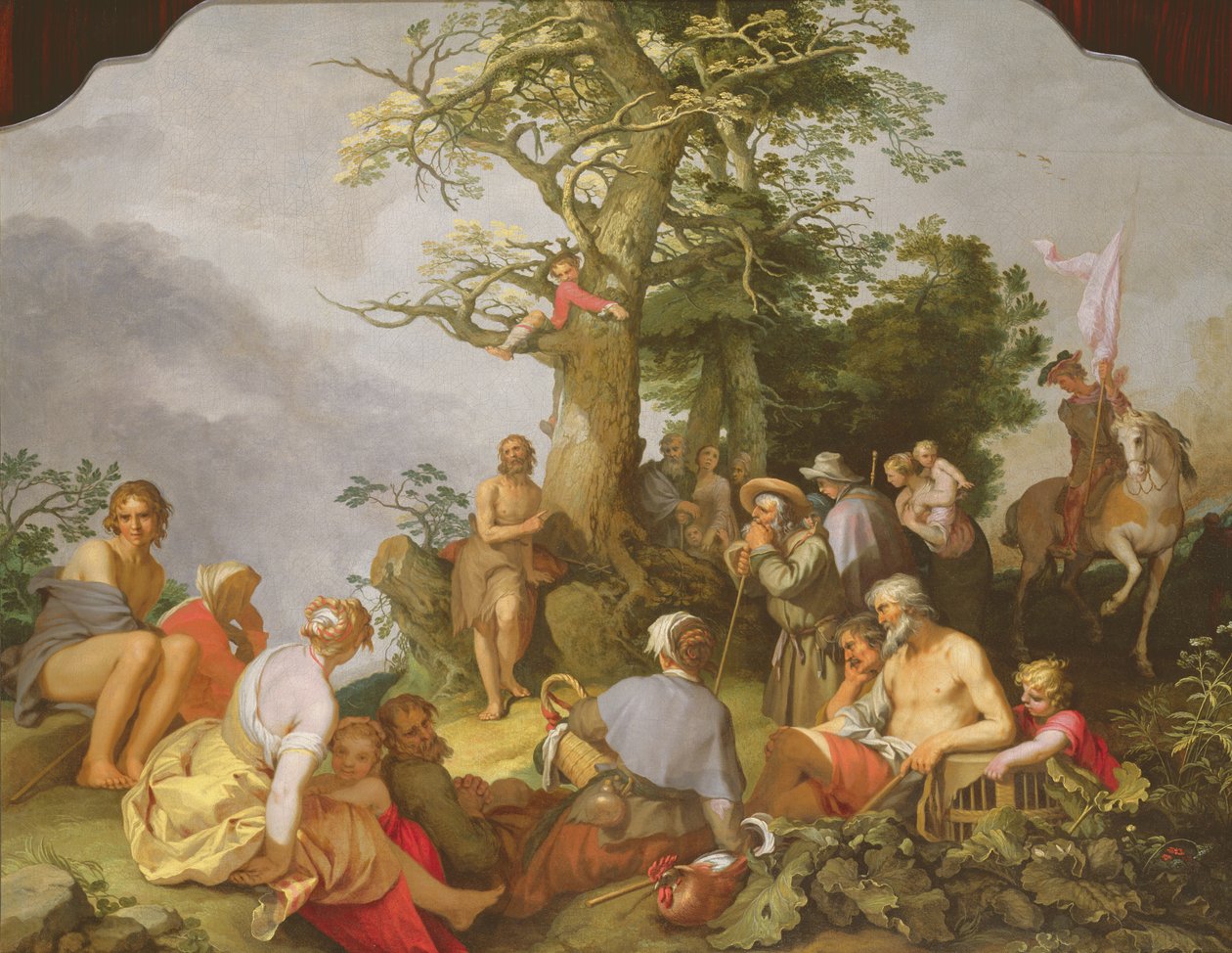 Vaftizci Yahya vaaz ediyor by Abraham Bloemaert