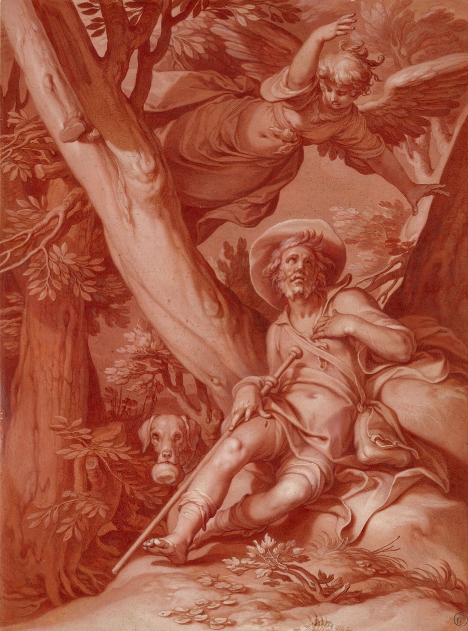 NS. Roch by Abraham Bloemaert