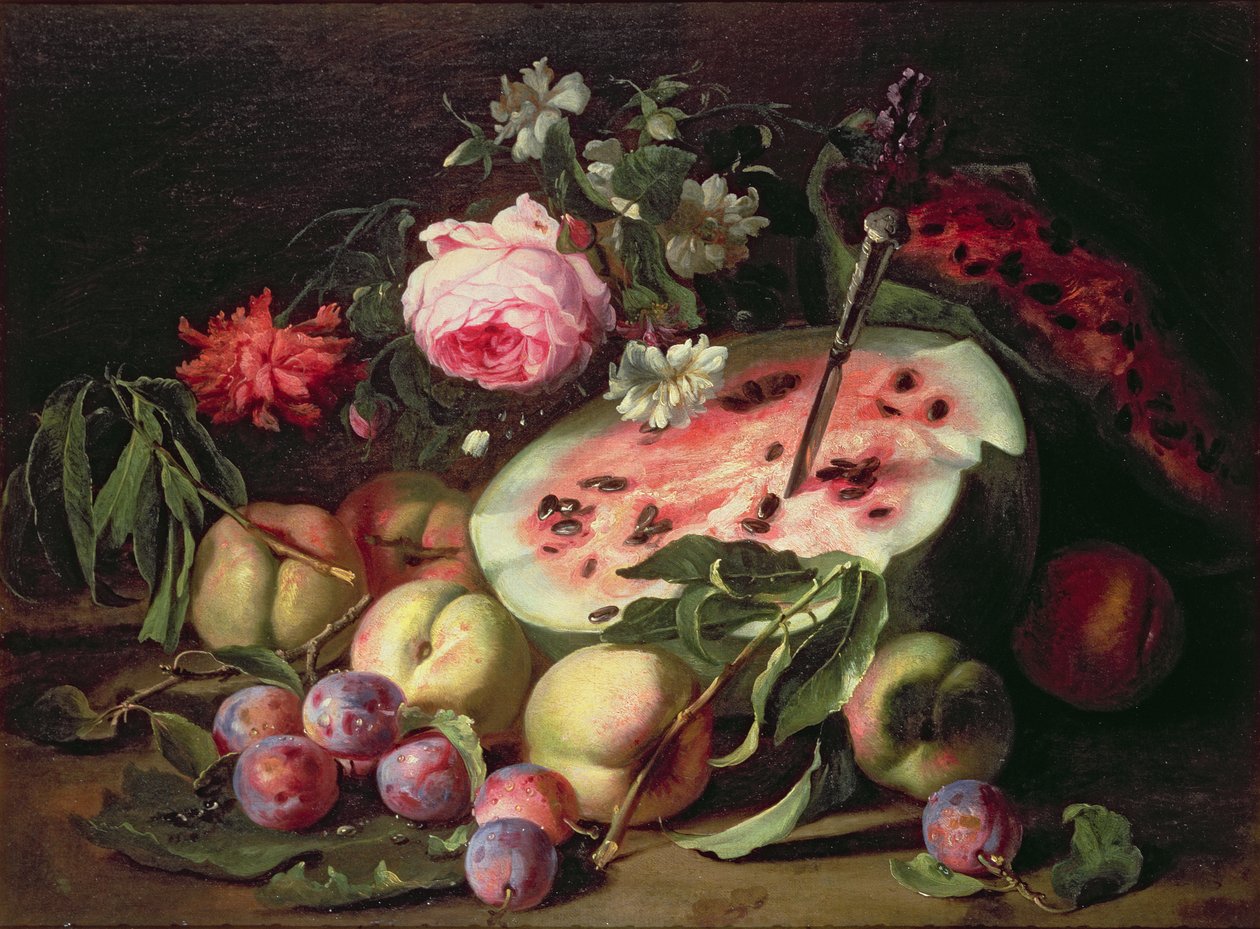 Karpuzlu Natürmort by Abraham Brueghel