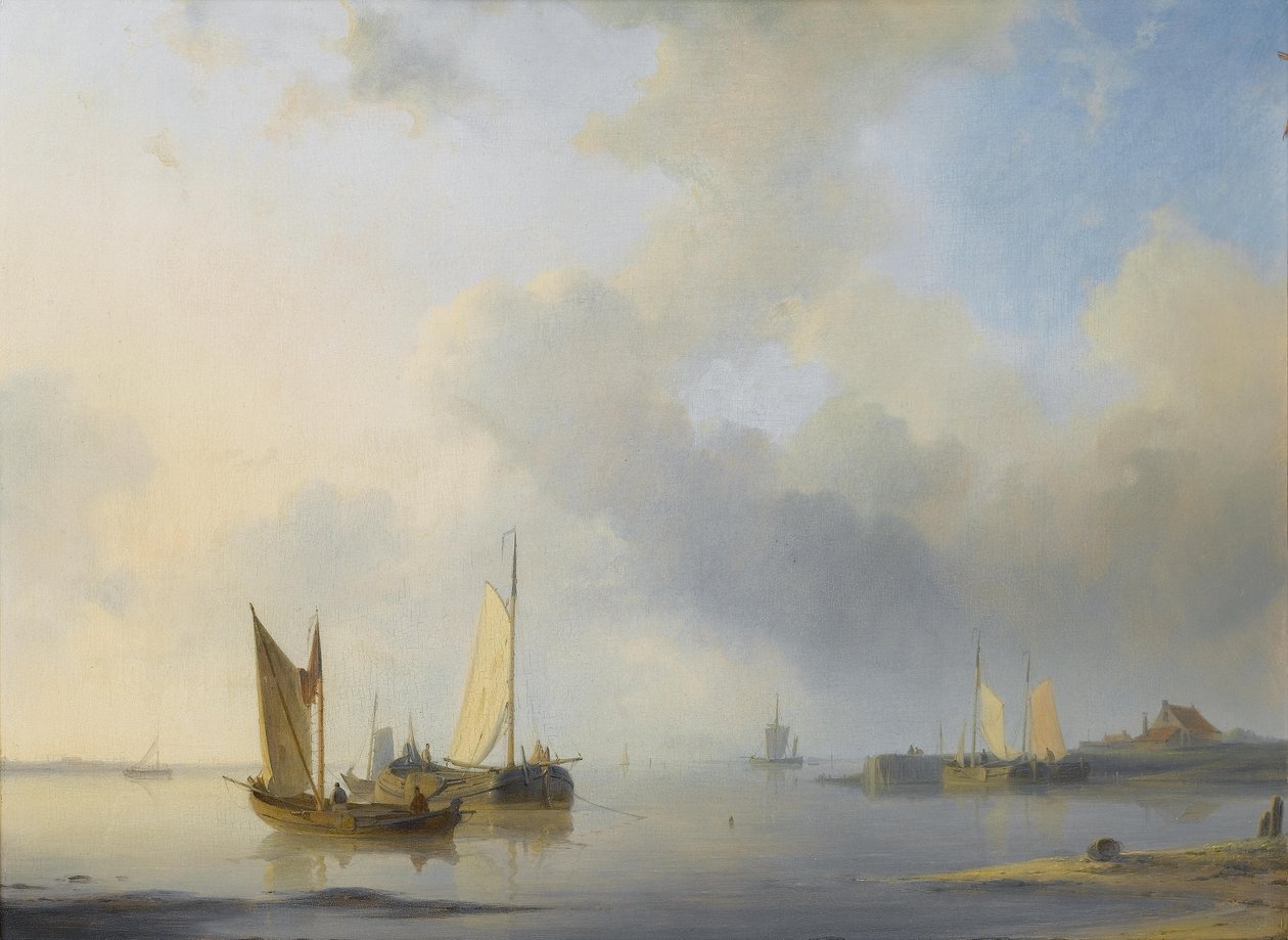 Hollandalı mavnalar sakin by Abraham Hulk