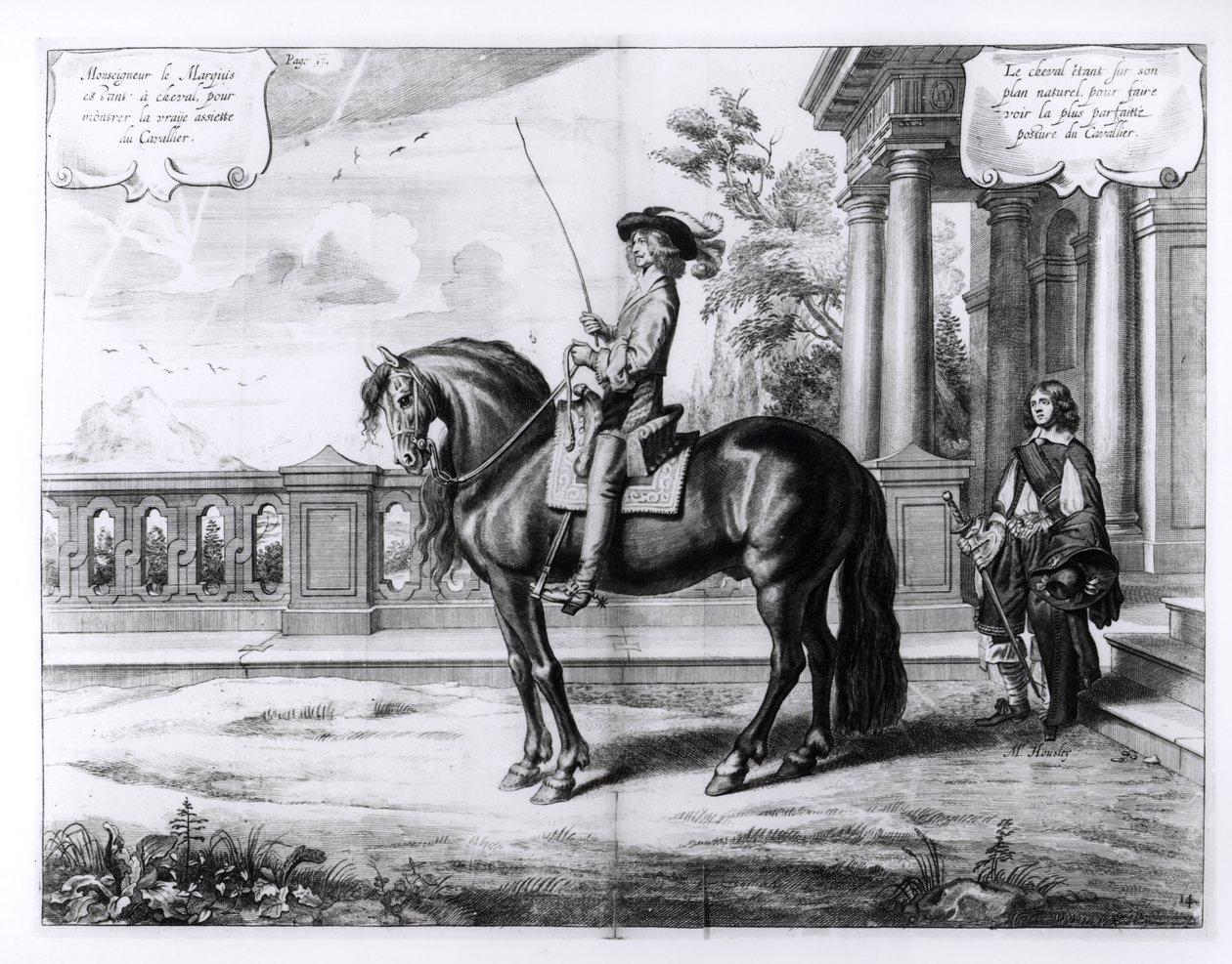 Peeter Clouwet (1629-70), 1658 tarafından oyulmuş bir Binicilik El Kitabından İllüstrasyon by Abraham Jansz. van Diepenbeke