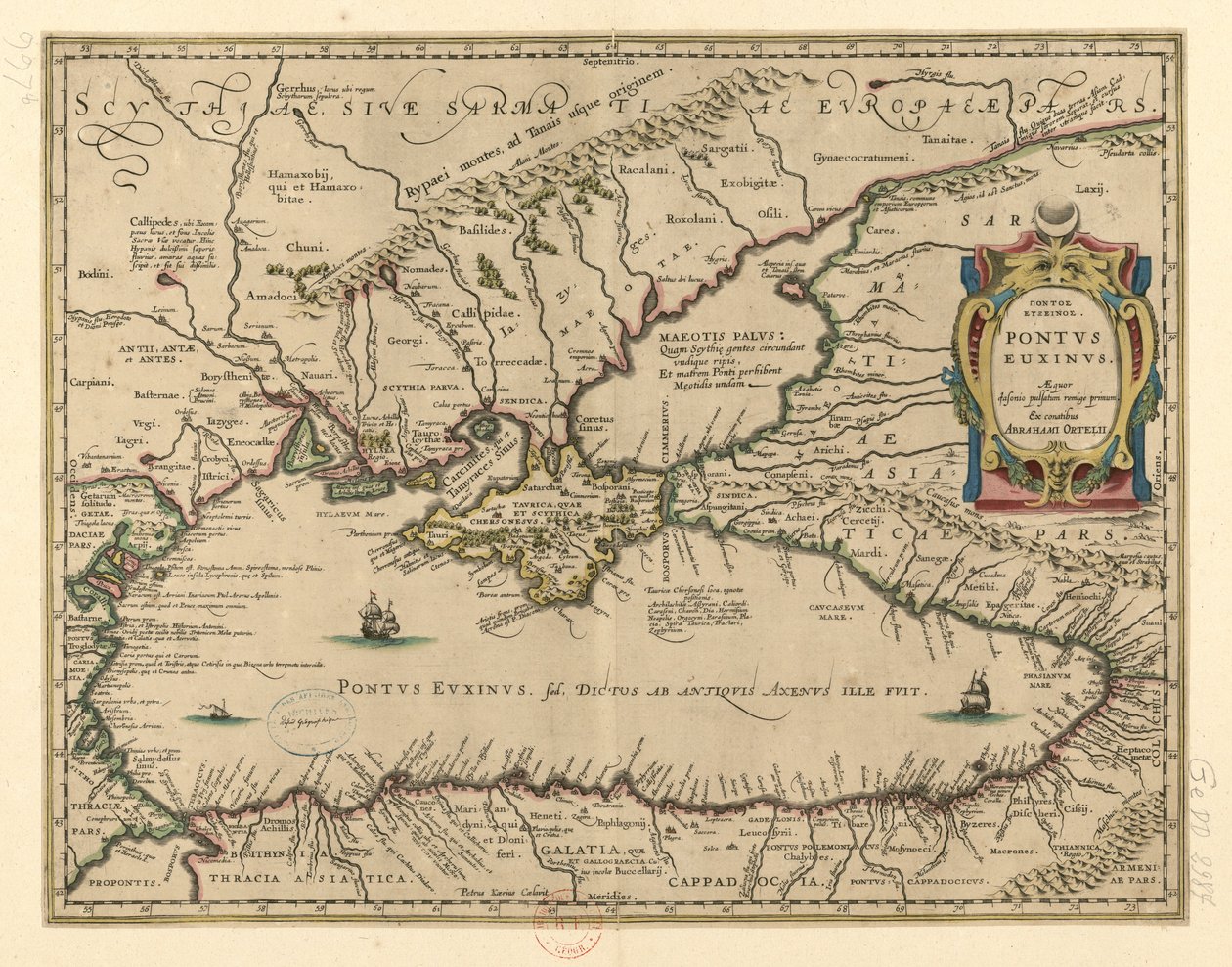 Kara Deniz by Abraham Ortelius
