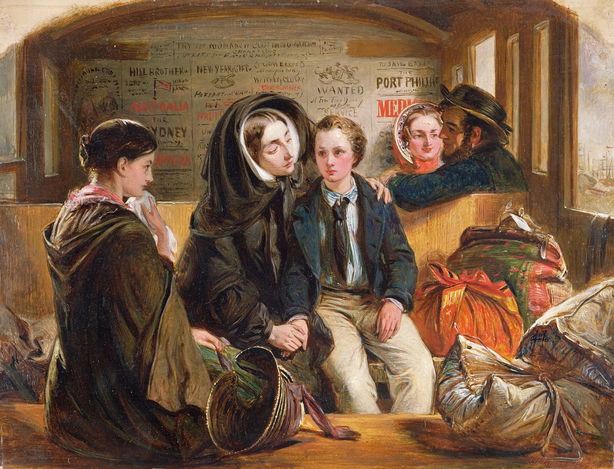 İkinci Sınıf - Ayrılık Böylece kederle zenginiz, ayrılık fakiri., 1855 by Abraham Solomon