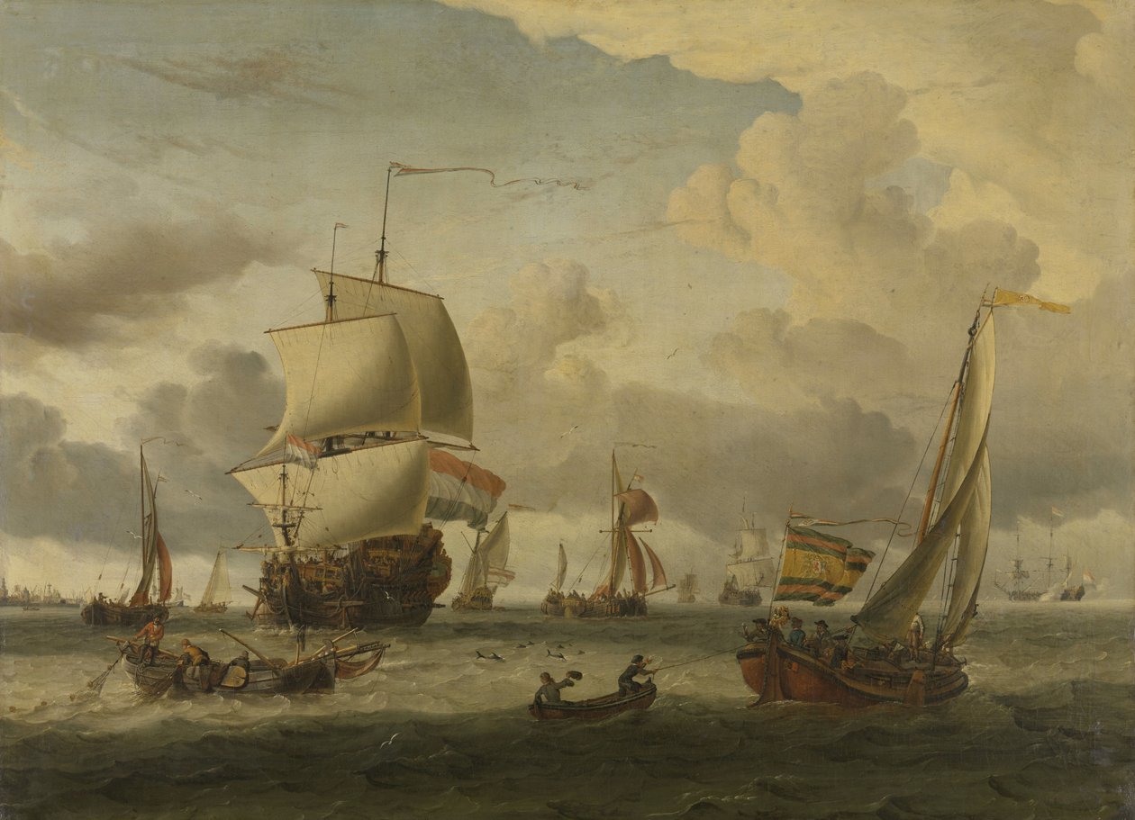 Enkhuizen yol kenarı by Abraham Storck