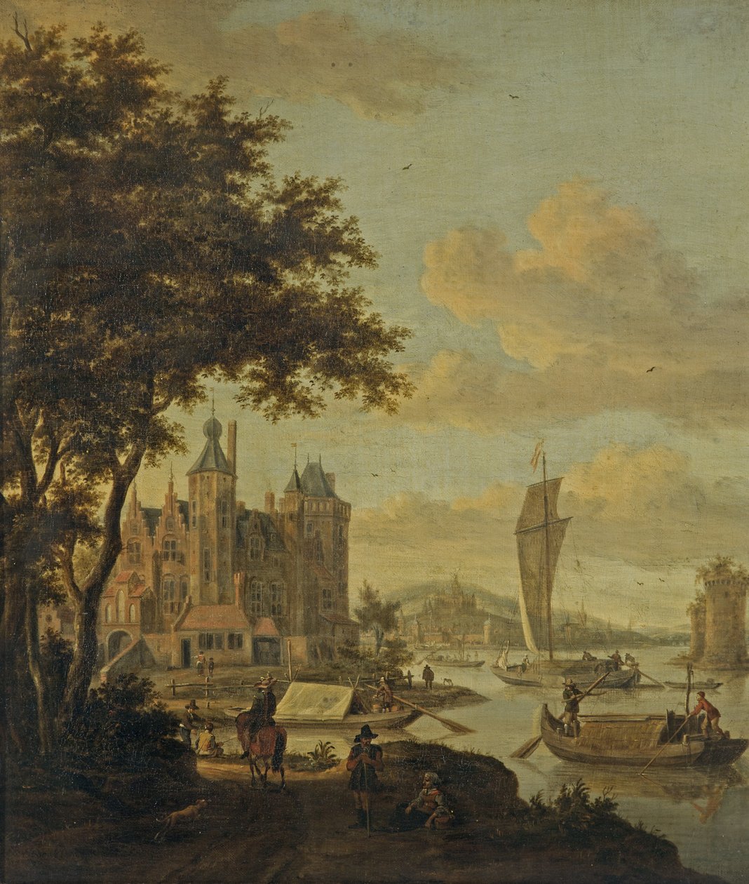 Nakliye ile Hollanda Sahil Sahnesi by Abraham Storck
