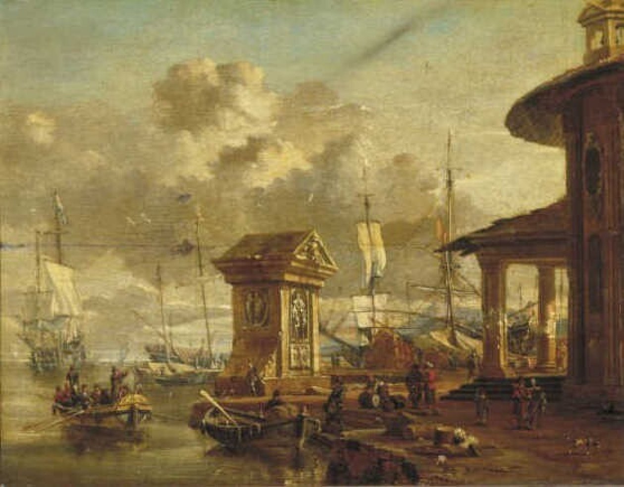 İtalyan limanı by Abraham Storck