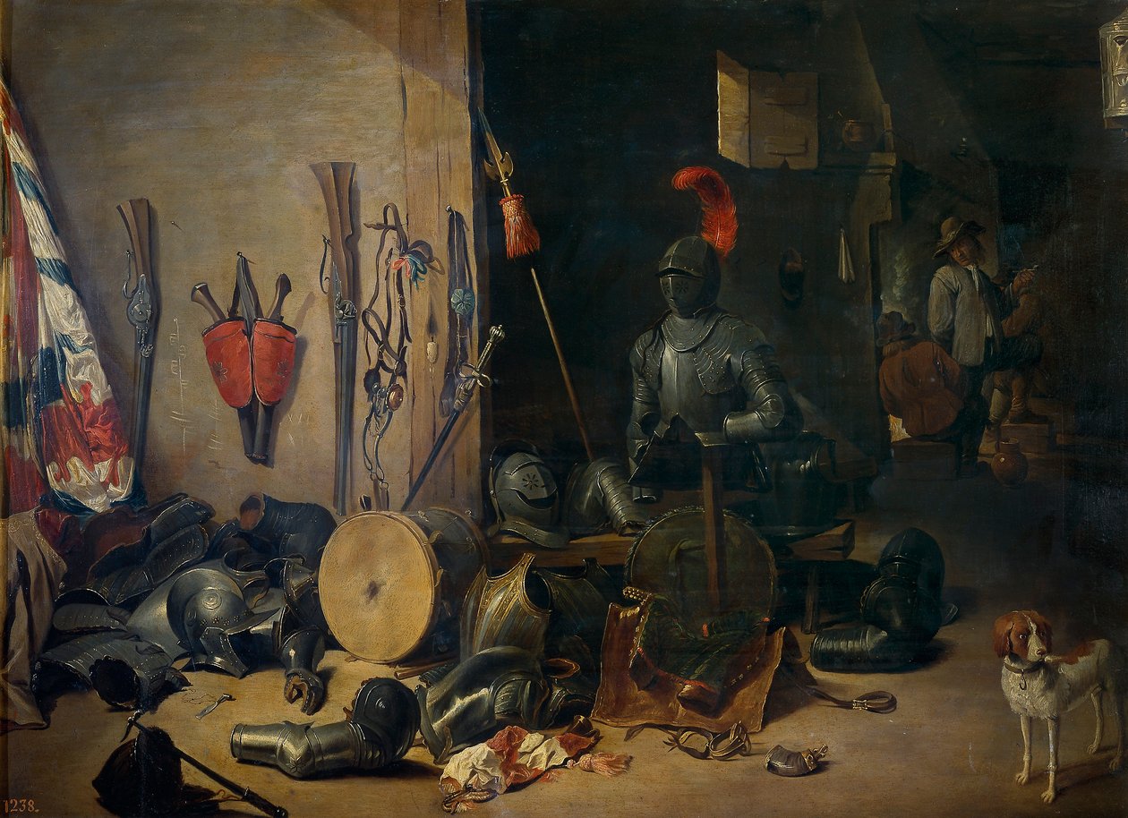 Bir gardiyan odası by Abraham Teniers
