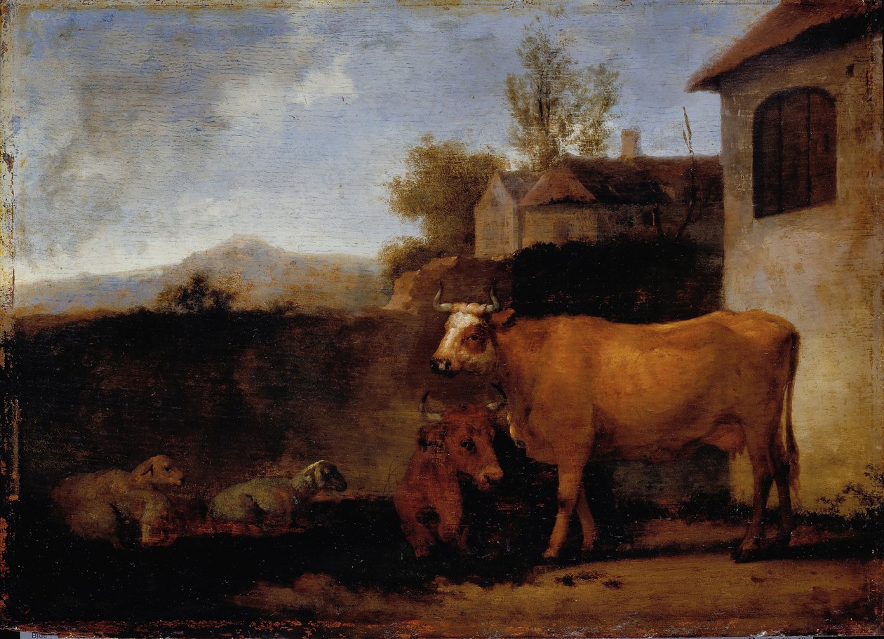 İnekler ve Koyunlar by Abraham van Calraet