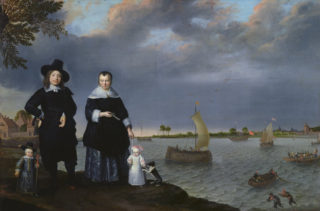 Bir Armatör ve Ailesi, 1650 by Abraham Willaerts