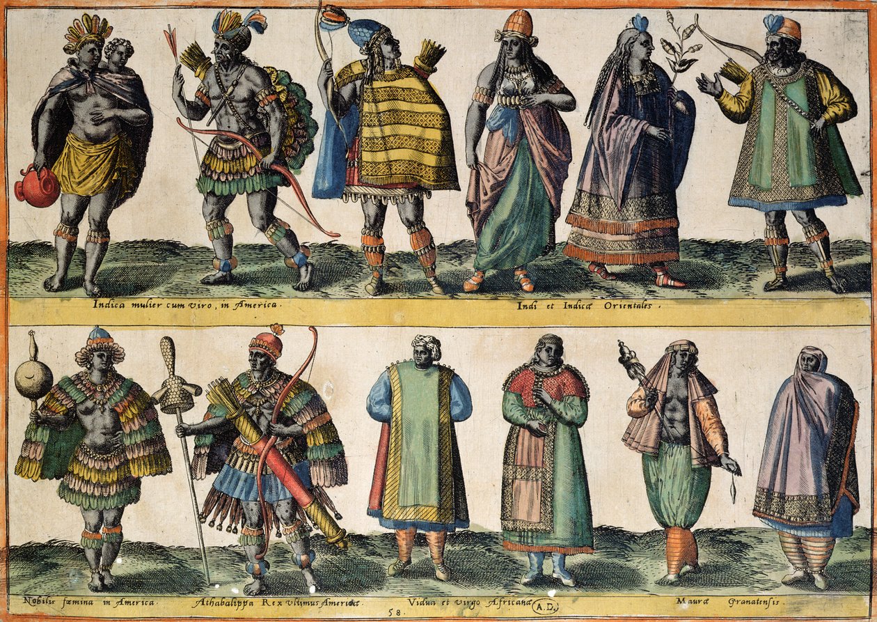 Kuzey Amerika Kızılderilileri, Hint ve Doğu Kostümleri, Güney Amerika Yerlileri ve Afrika ve Mağribi Kostümleri, 