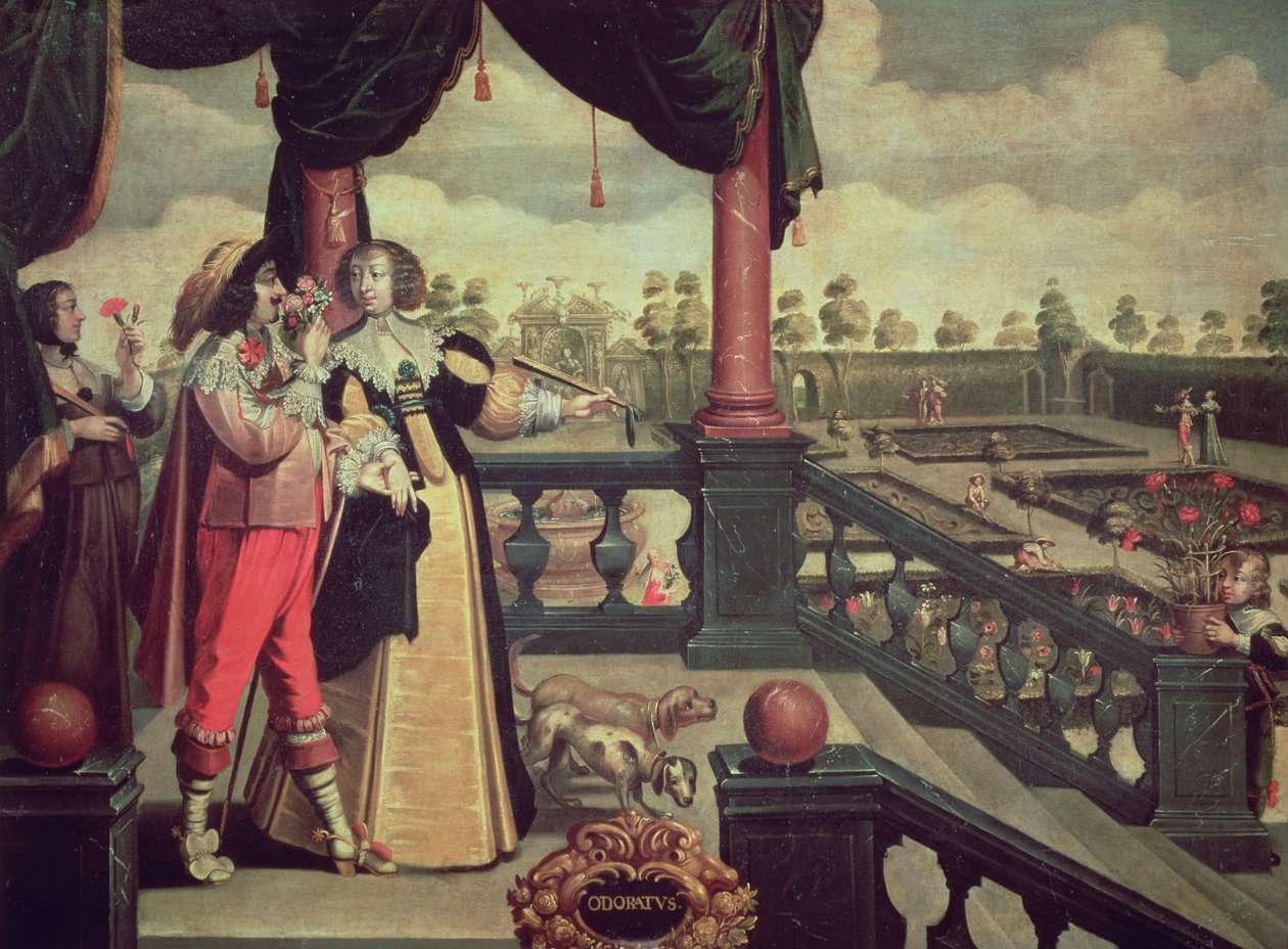 Beş Duyu - Koku (tuval üzerine yağlı boya) by Abraham (after) Bosse