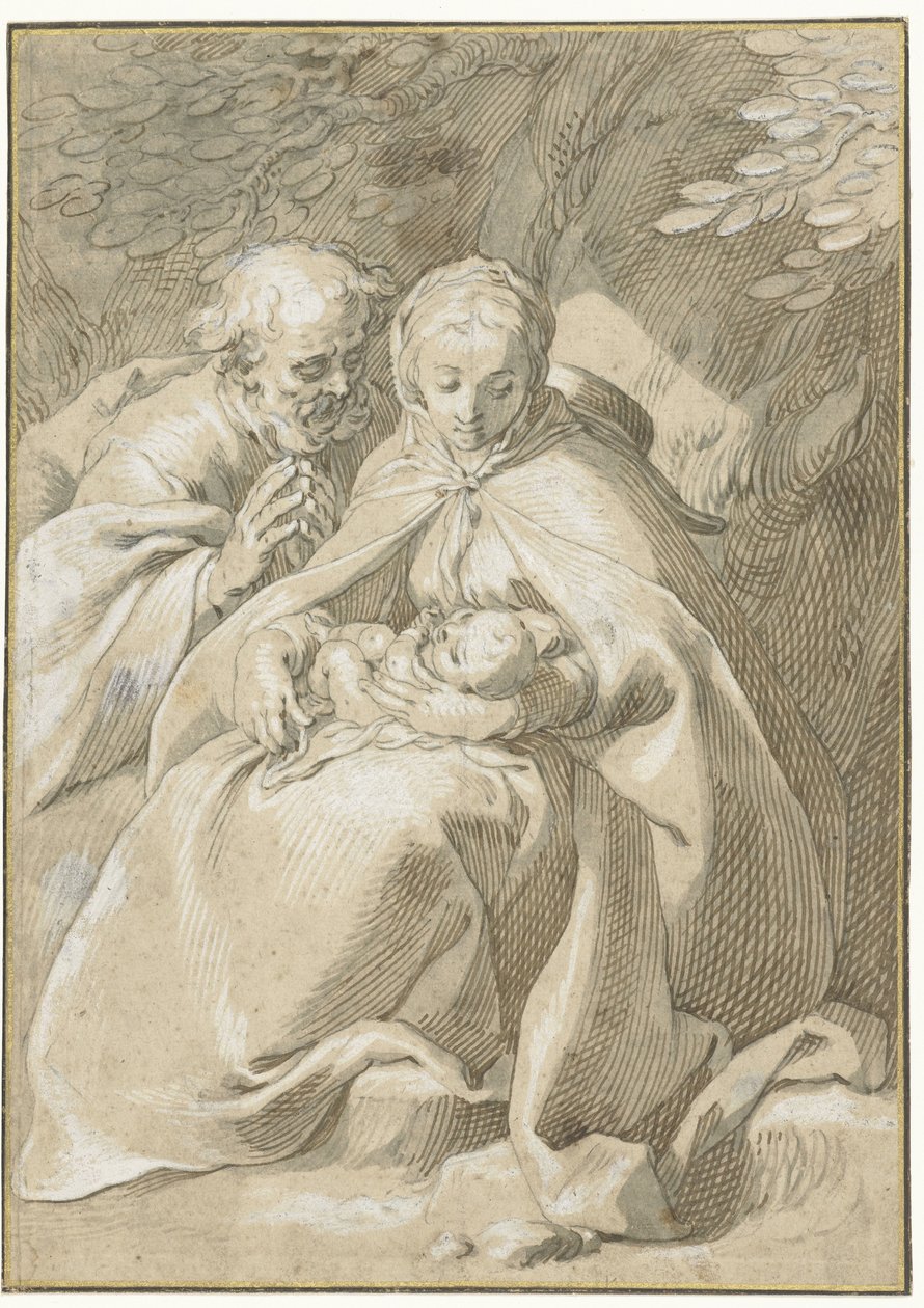 Kutsal Aile by Abraham Bloemaert