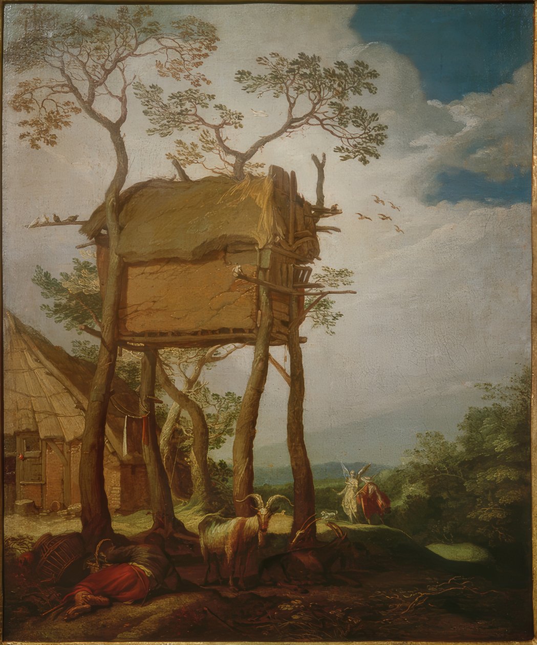 Tobias ve Melek ile Manzara by Abraham Bloemaert