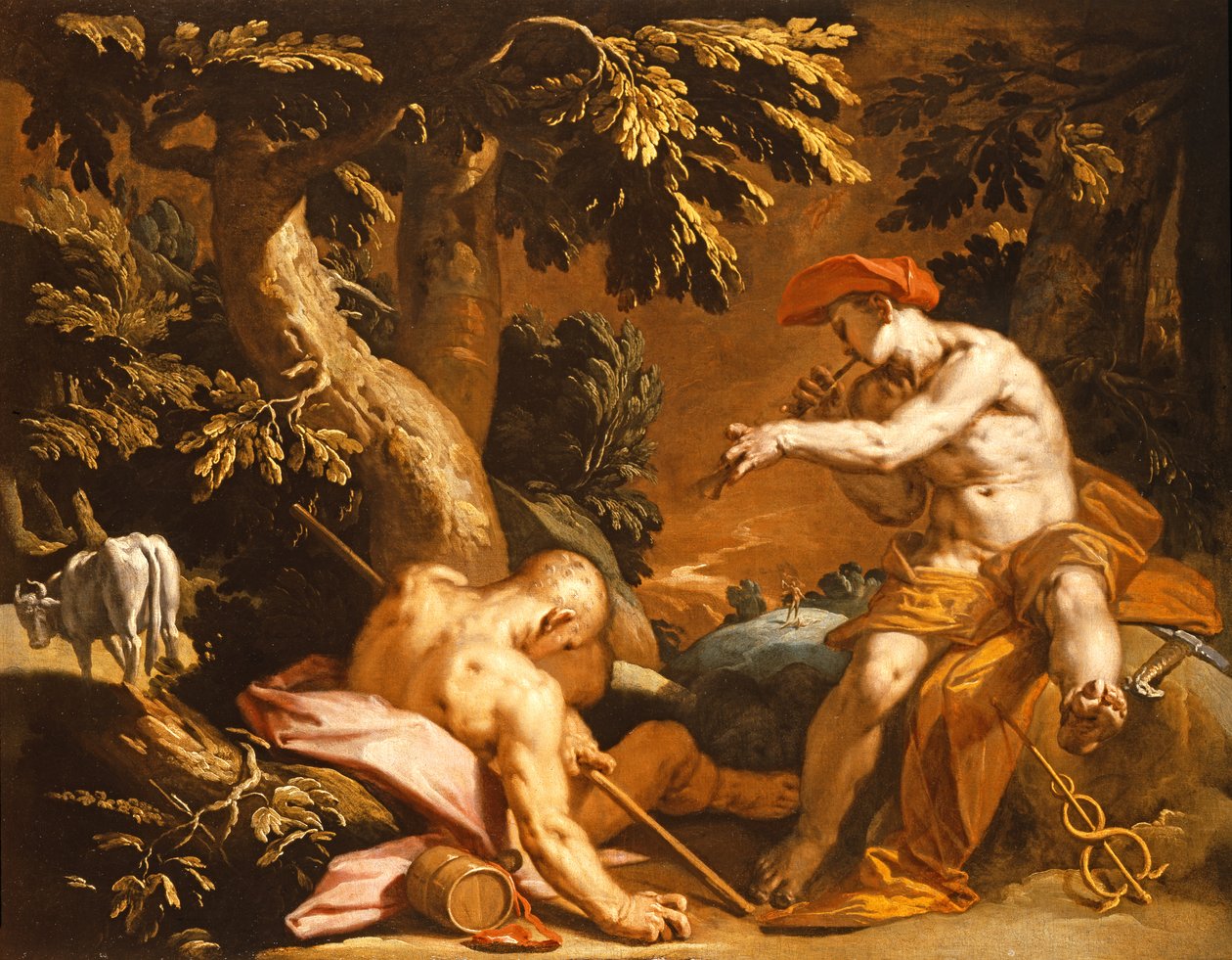 Merkür ve Argus by Abraham Bloemaert