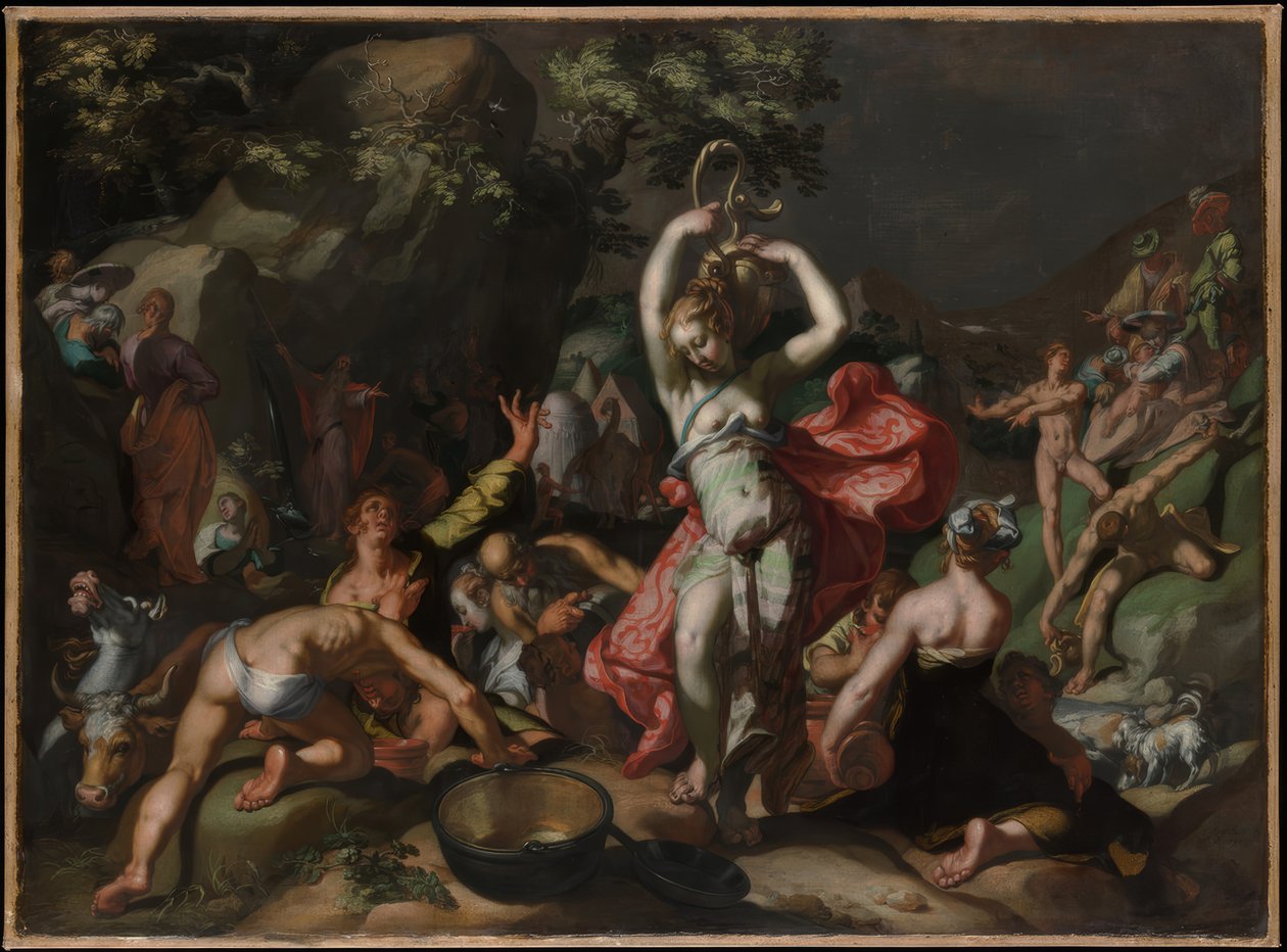 Musa Kayaya Vuruyor by Abraham Bloemaert