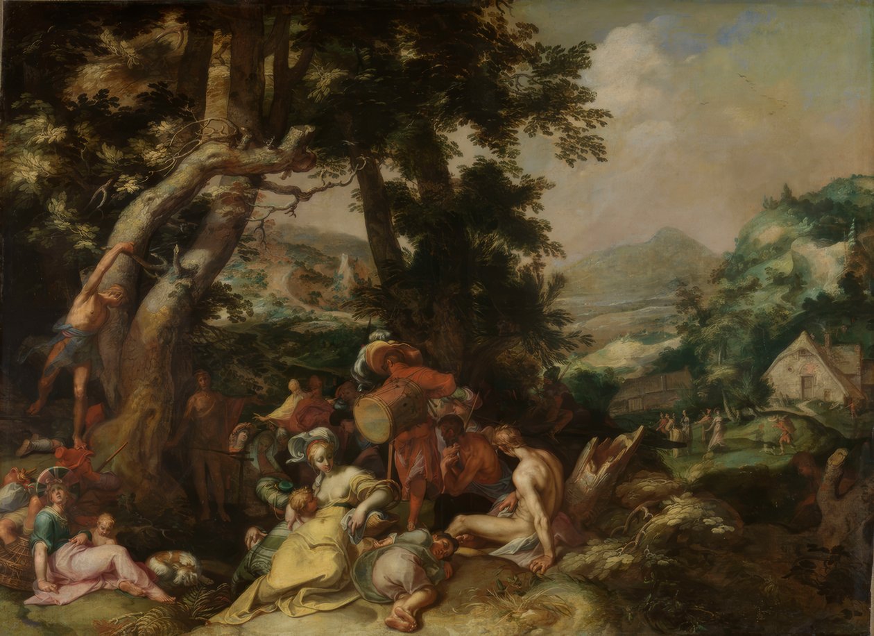 Vaftizci Yahya vaaz ediyor by Abraham Bloemaert