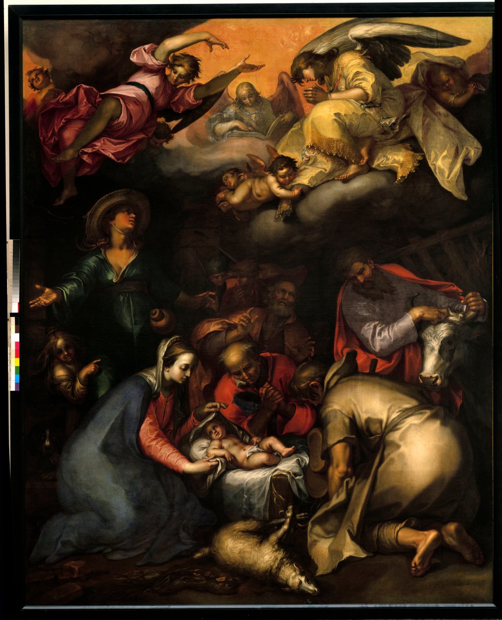 Çobanların Hayranlığı Tablosu Abraham Bloemaert (1564-1651) 1612 Güneş. 2,87x2,29 m Paris, Louvre Müzesi by Abraham Bloemaert