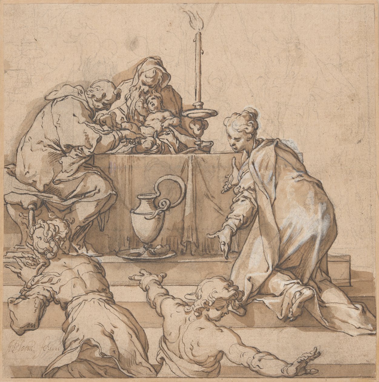 Sünnet by Abraham Bloemaert