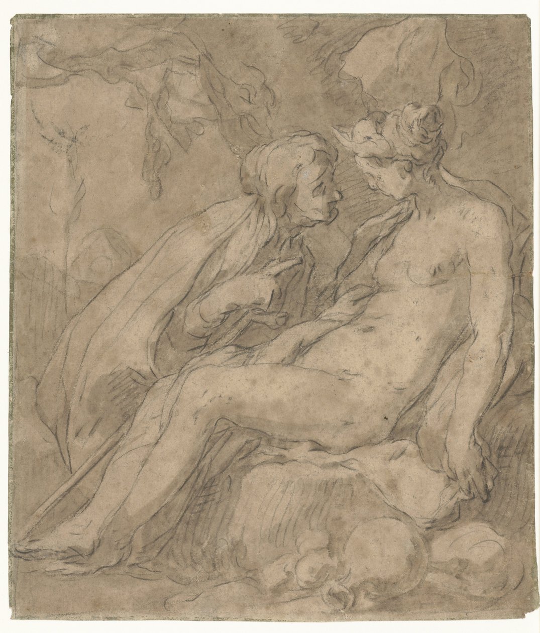 Vertumnus ve Pomona (?) by Abraham Bloemaert