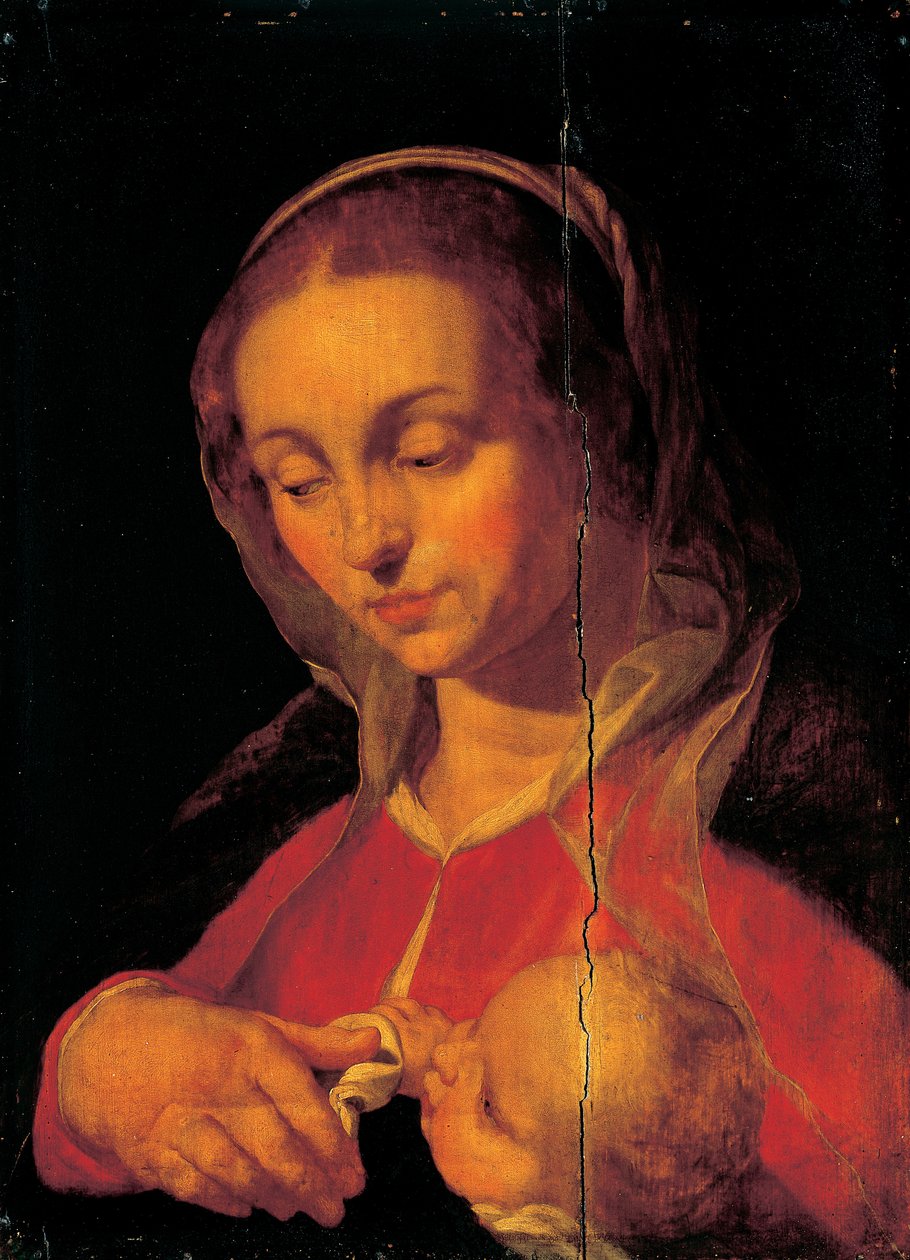 bakire ve çocuk by Abraham Bloemaert