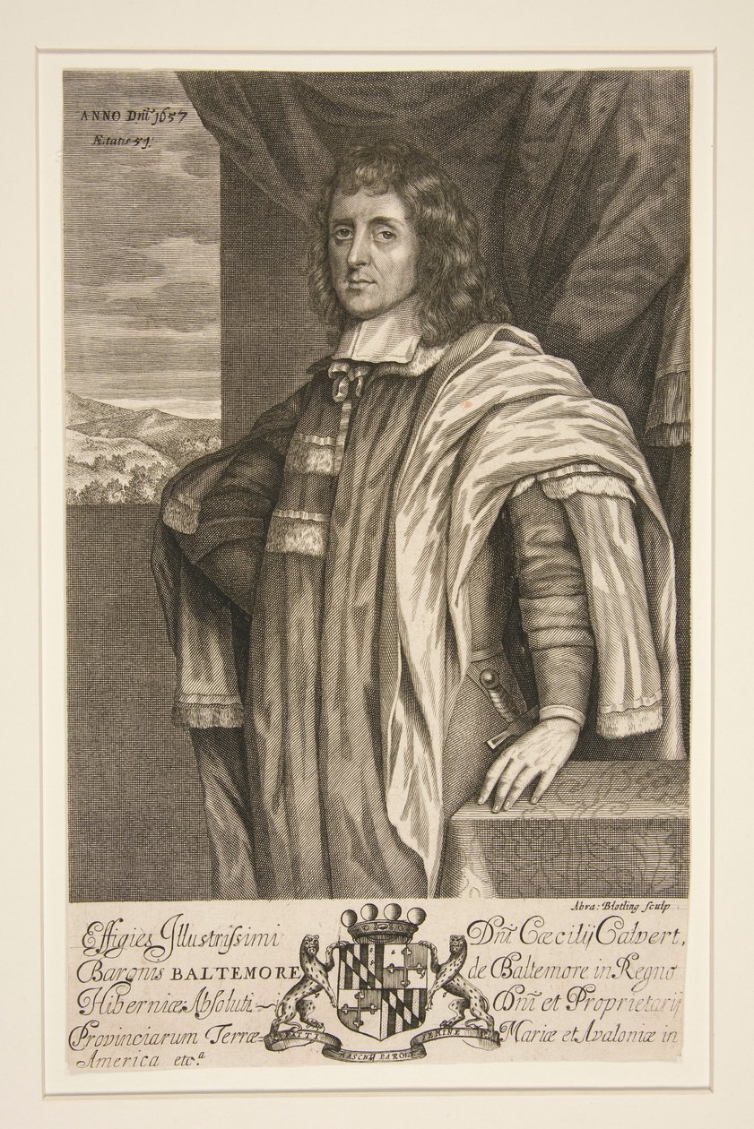 Cecilius Calvert, Baltimore 2. Baronu by Abraham Blooteling