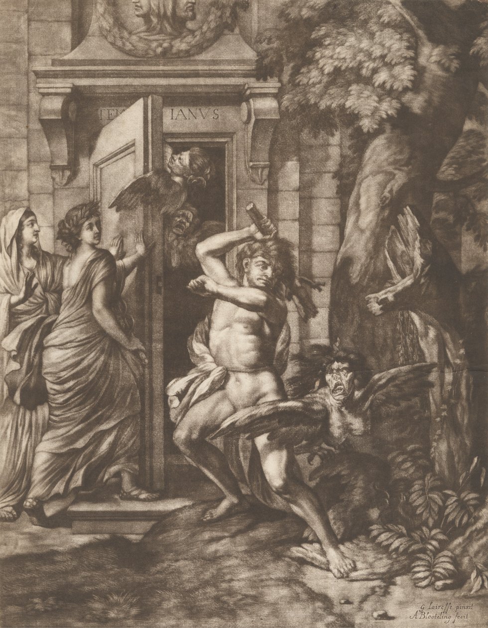 Janus Tapınağı önünde Herkül by Abraham Blooteling