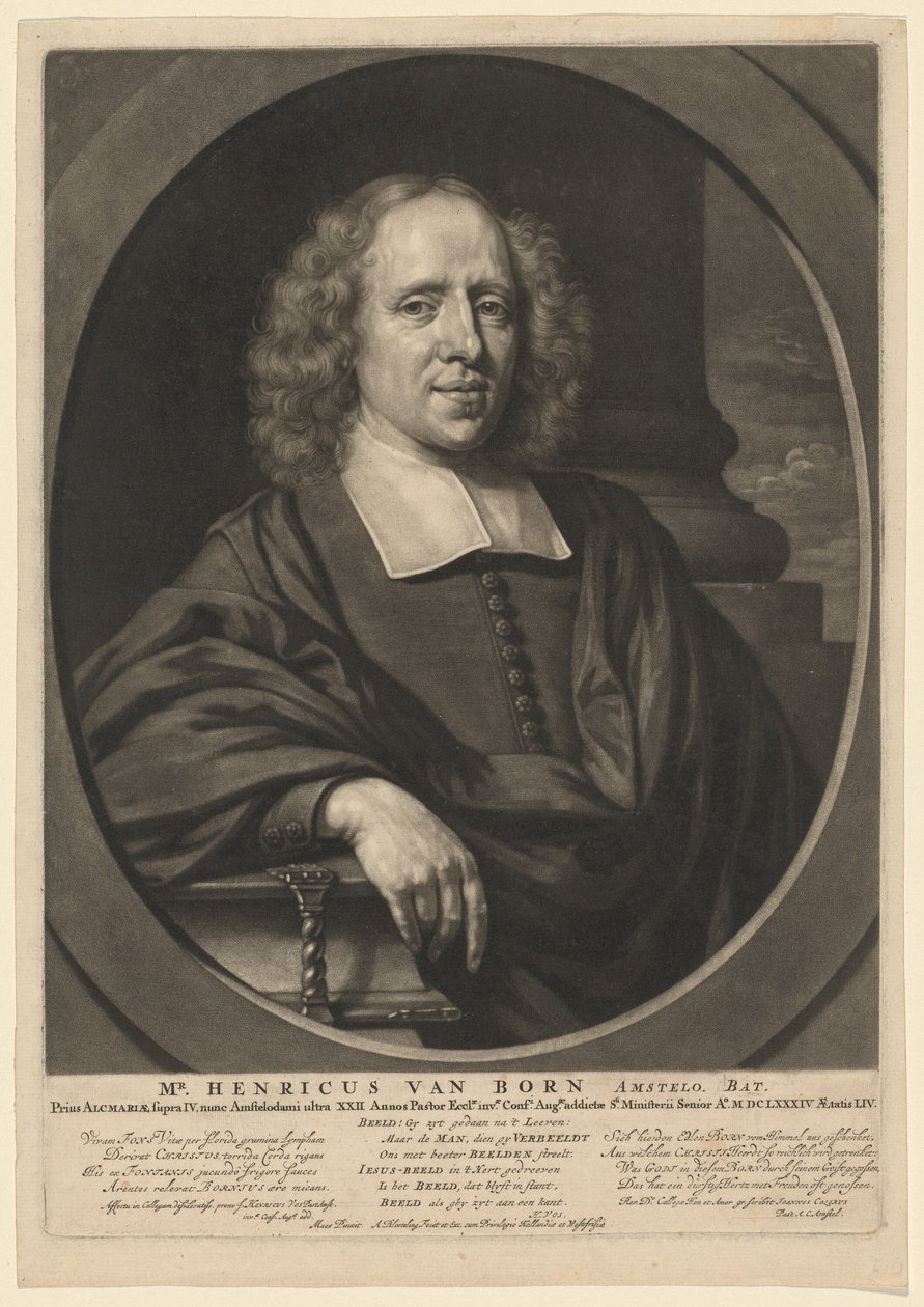 Bay. Doğumlu Henricus by Abraham Blooteling, after Nicolaes Maes