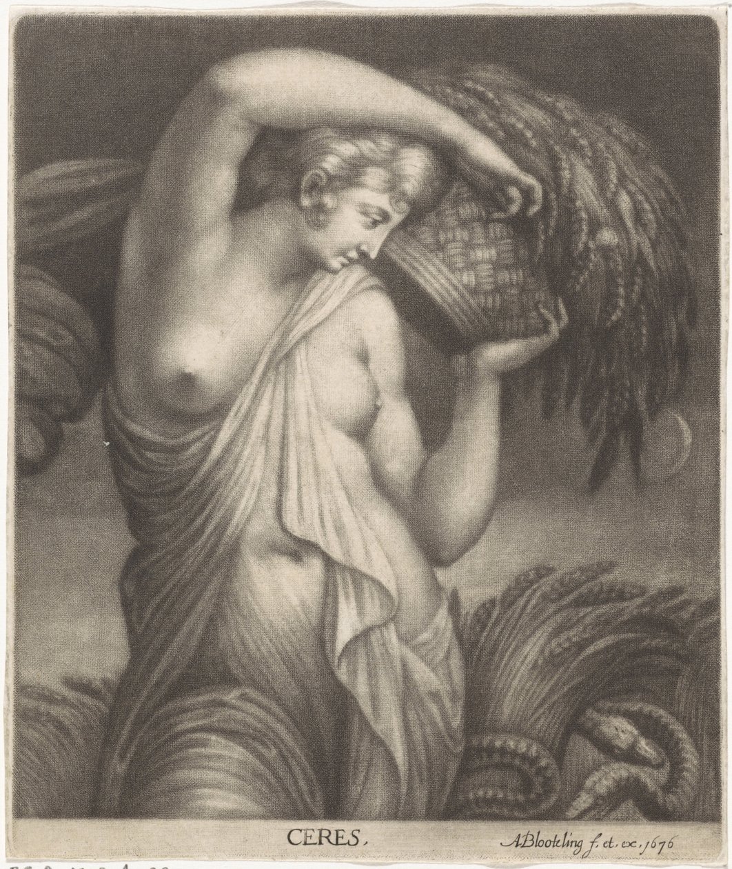 Bir mısır tarlasında Ceres Ceres (nesne üzerindeki başlık) by Abraham Bloteling