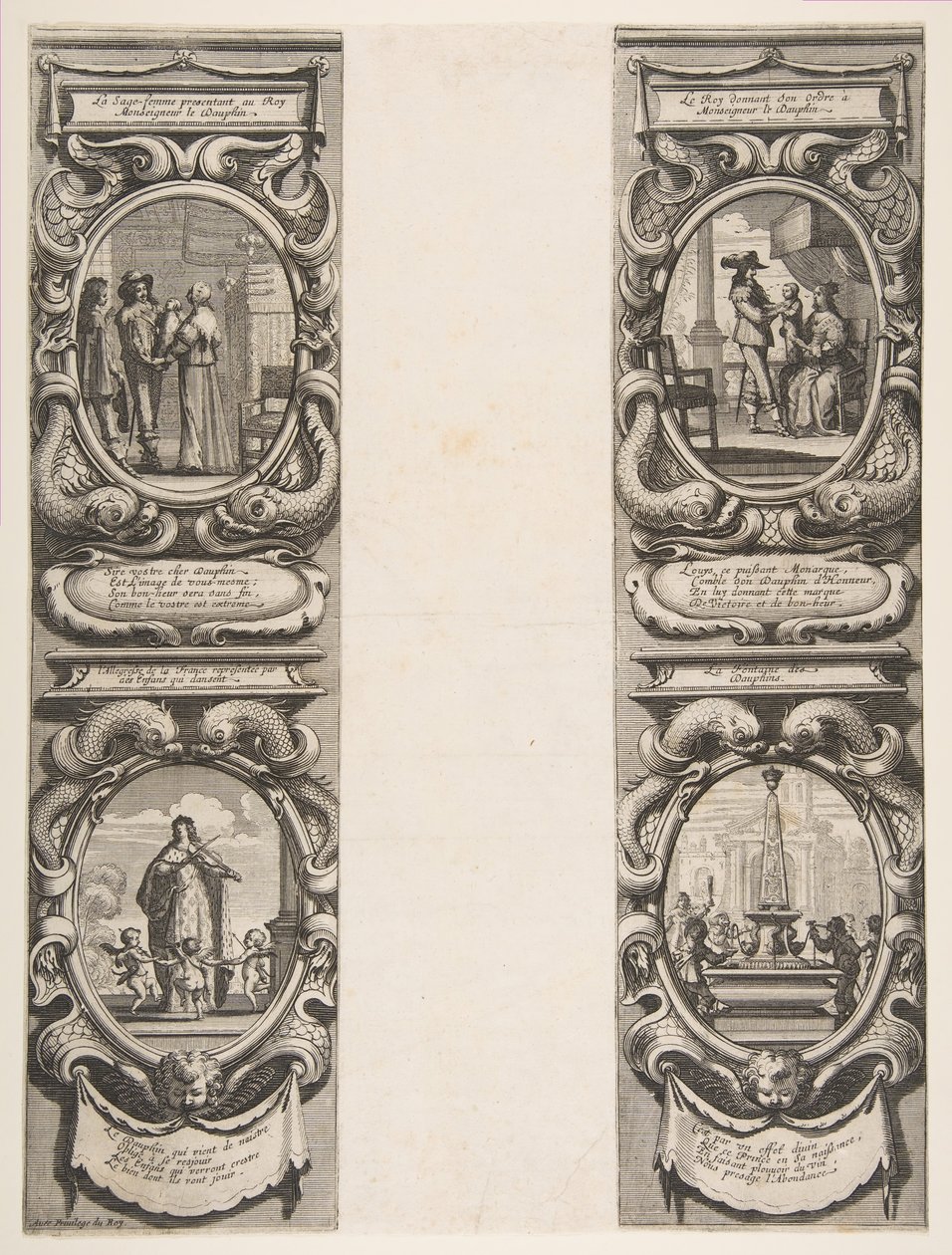 1639 için Almanach: Louis XIII ve Avusturya Anne Krallığı ve Varis Appa emanet ..., 1638. by Abraham Bosse